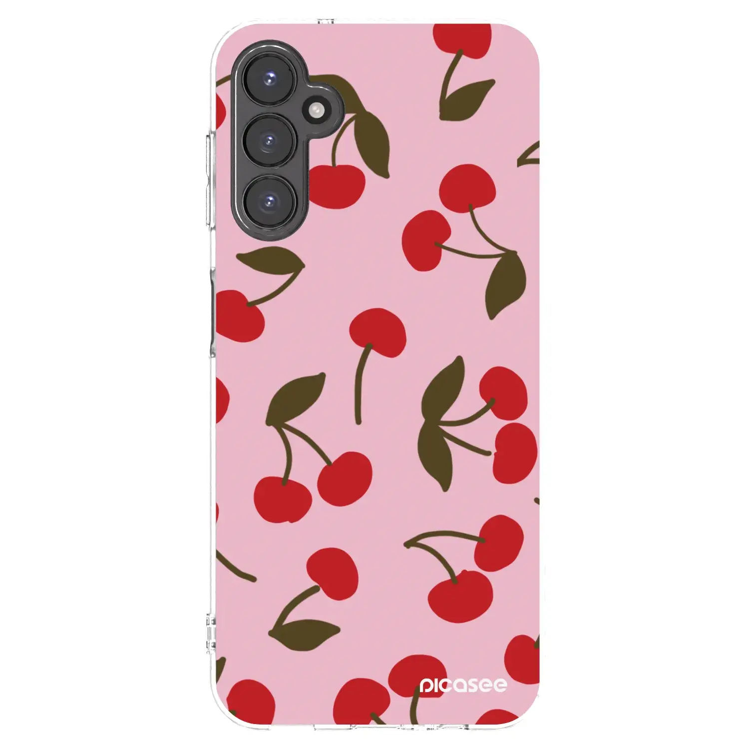 Silikonový průhledný obal pro Samsung Galaxy A14 4G A145R - Cherry