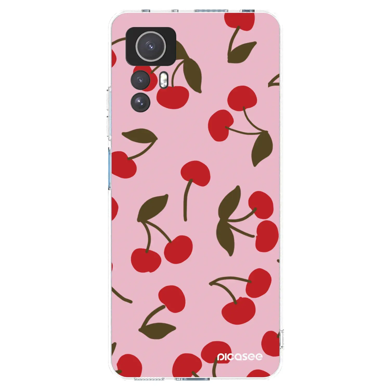Silikonový průhledný obal pro Xiaomi Redmi Note 12S - Cherry