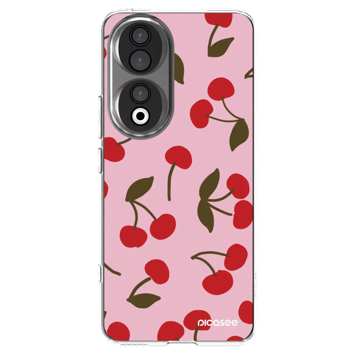 Silikonový průhledný obal pro Honor 90 5G - Cherry