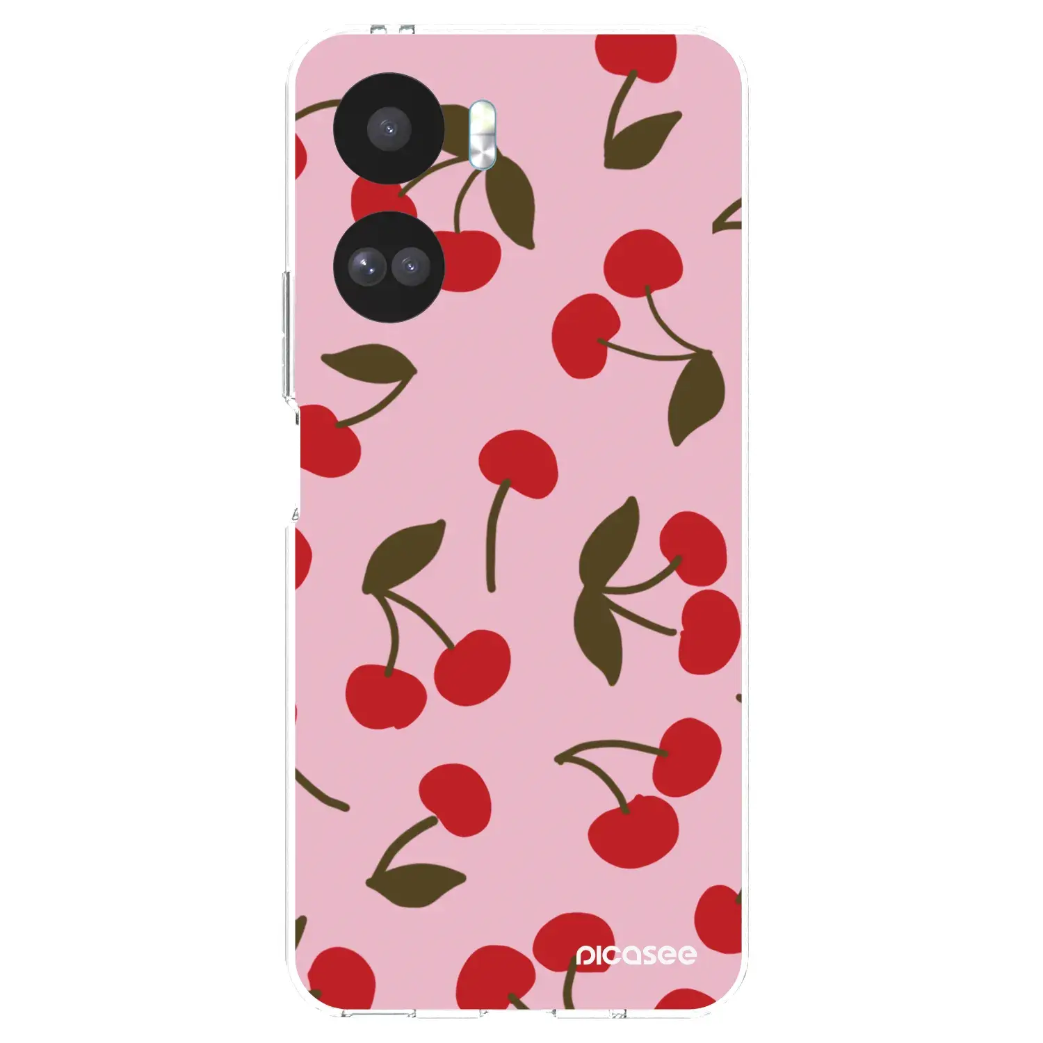 Silikonový průhledný obal pro Honor 90 Lite 5G - Cherry