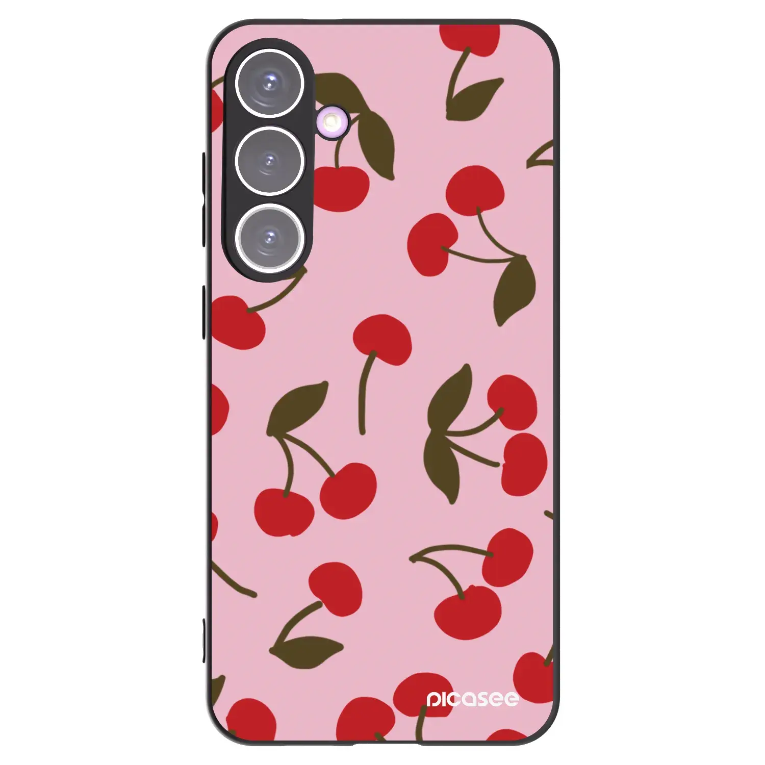Silikonový černý obal pro Samsung Galaxy S24+ S926B 5G - Cherry