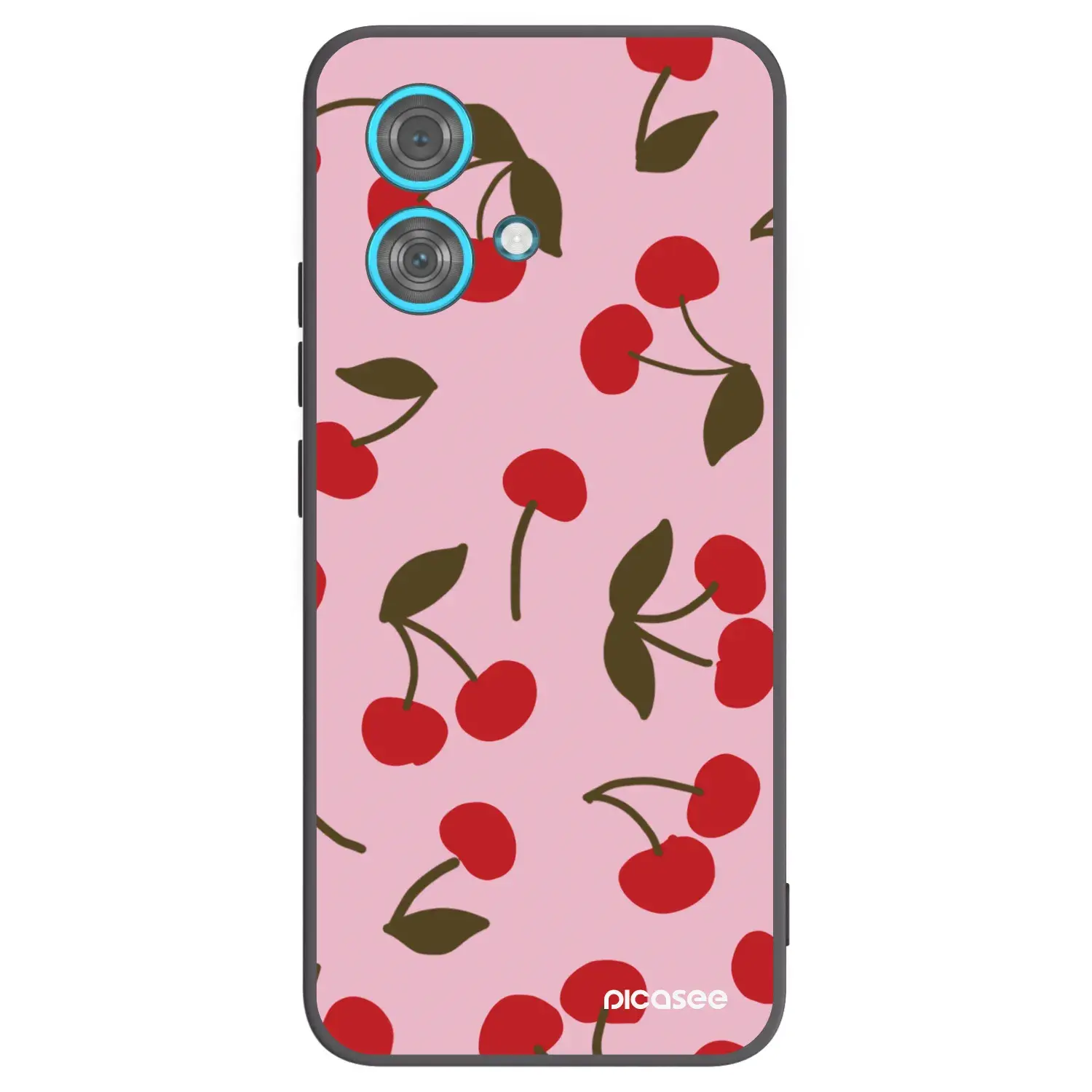 Silikonový černý obal pro Motorola Edge 40 Neo - Cherry