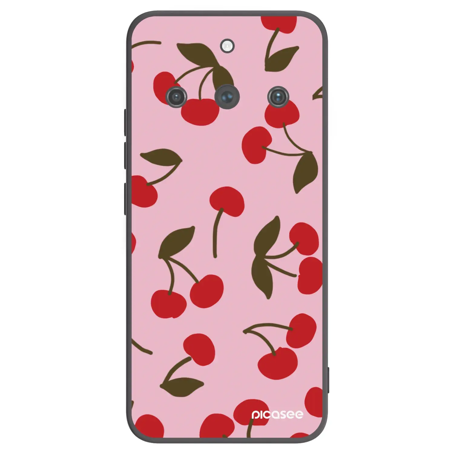 Silikonový černý obal pro Realme 11 Pro+ - Cherry
