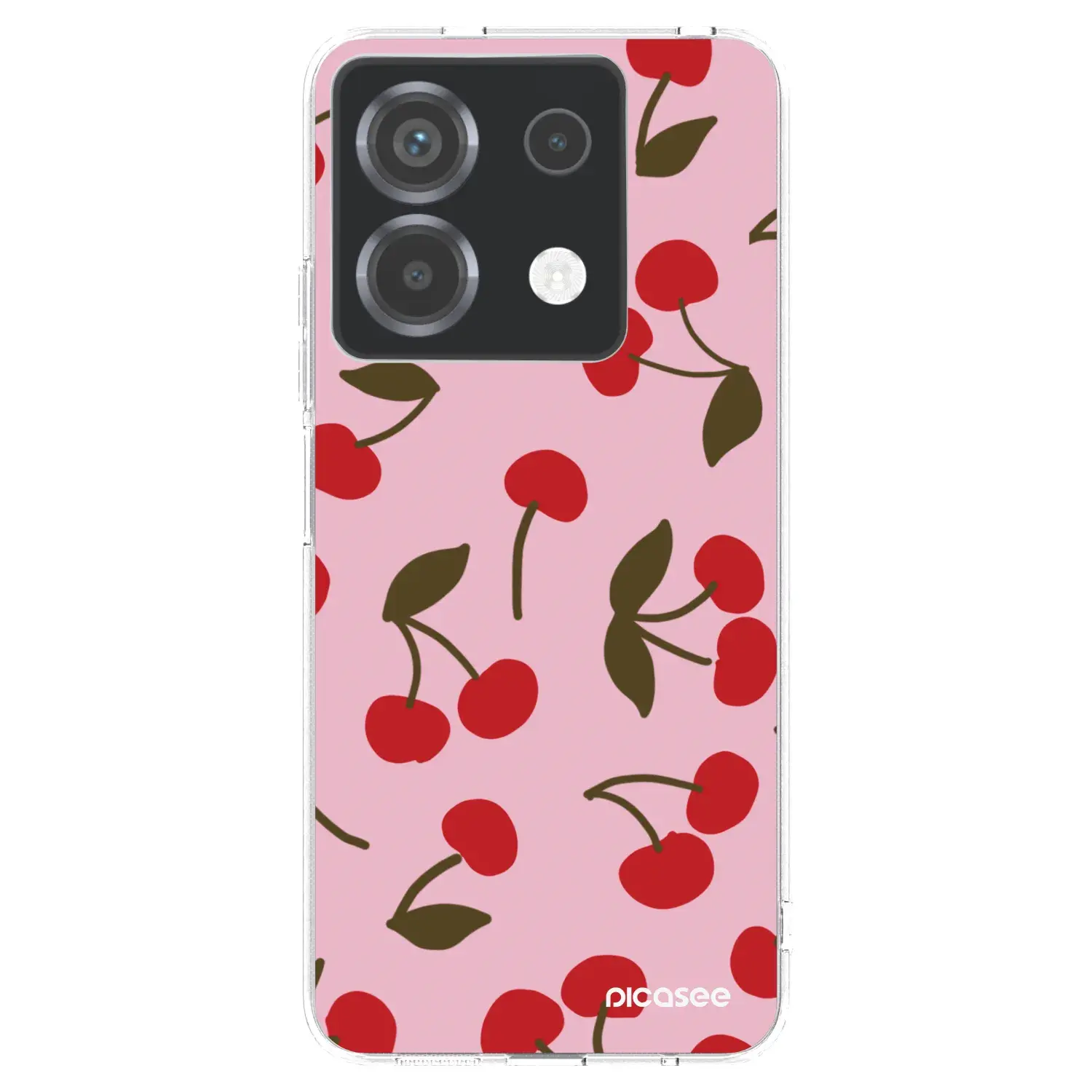 Silikonový průhledný obal pro Xiaomi Poco X6 - Cherry