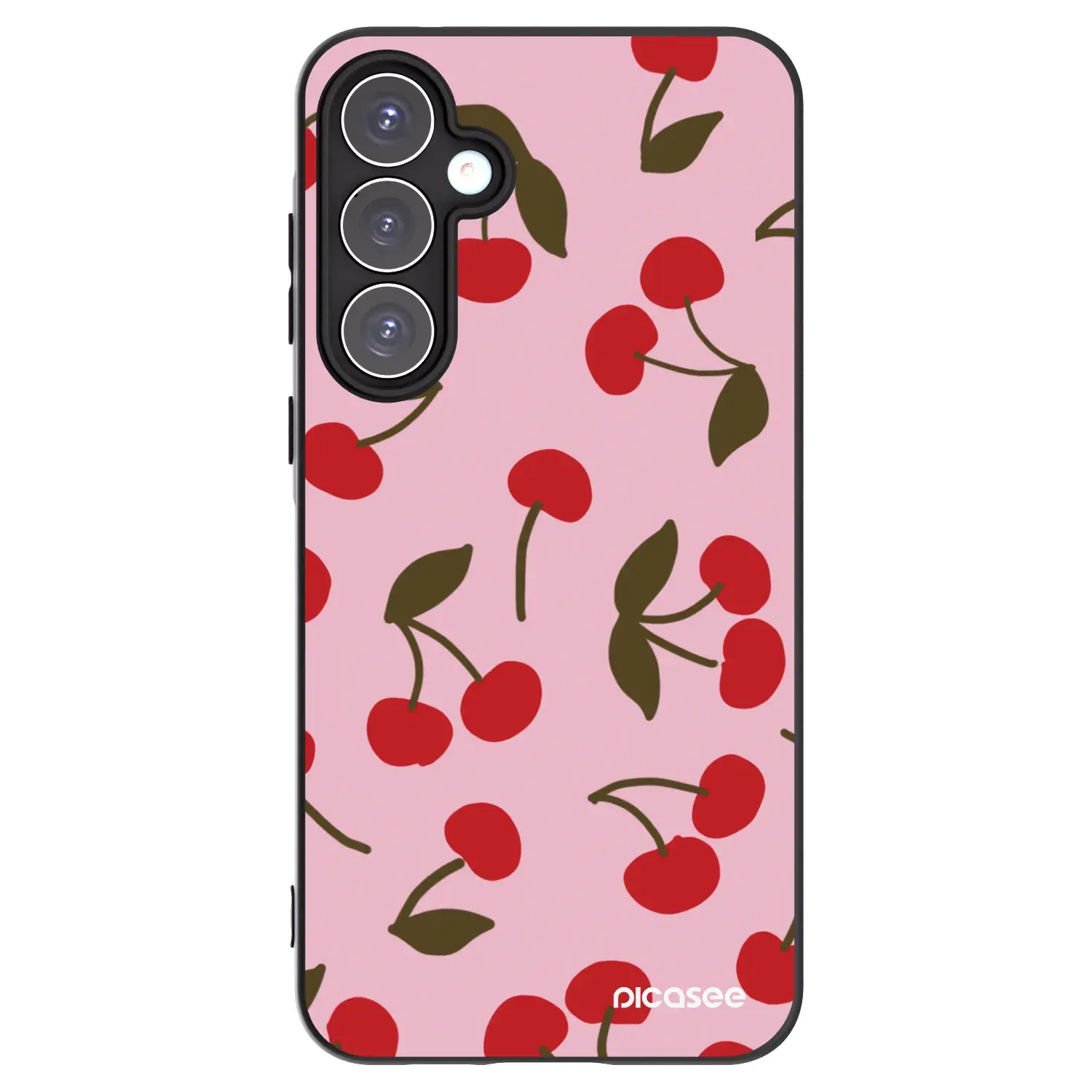 Silikonový černý obal pro Samsung Galaxy A55 5G A556B - Cherry