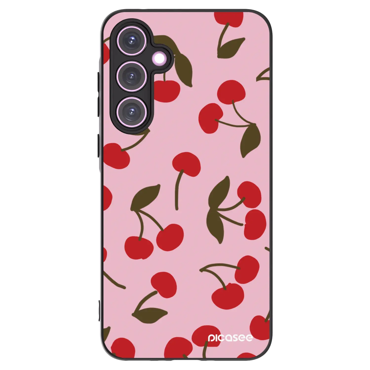Silikonový černý obal pro Samsung Galaxy A35 5G A356B - Cherry