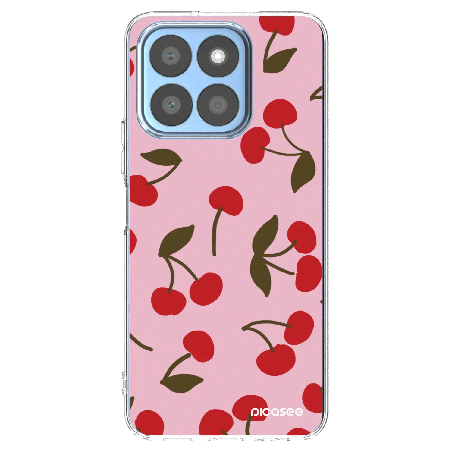 Silikonový průhledný obal pro Honor X8b - Cherry