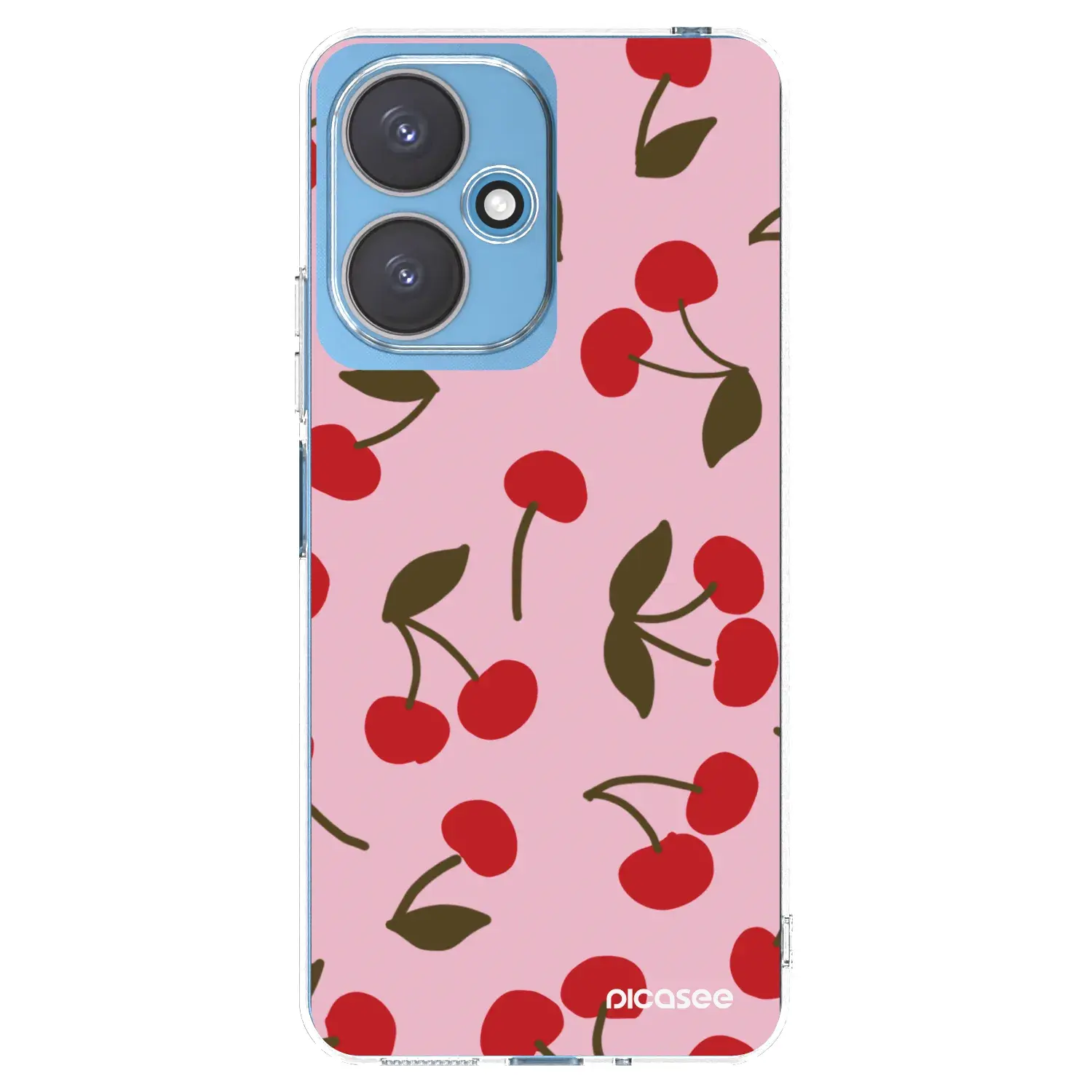 Silikonový průhledný obal pro Xiaomi Redmi 13C 5G - Cherry