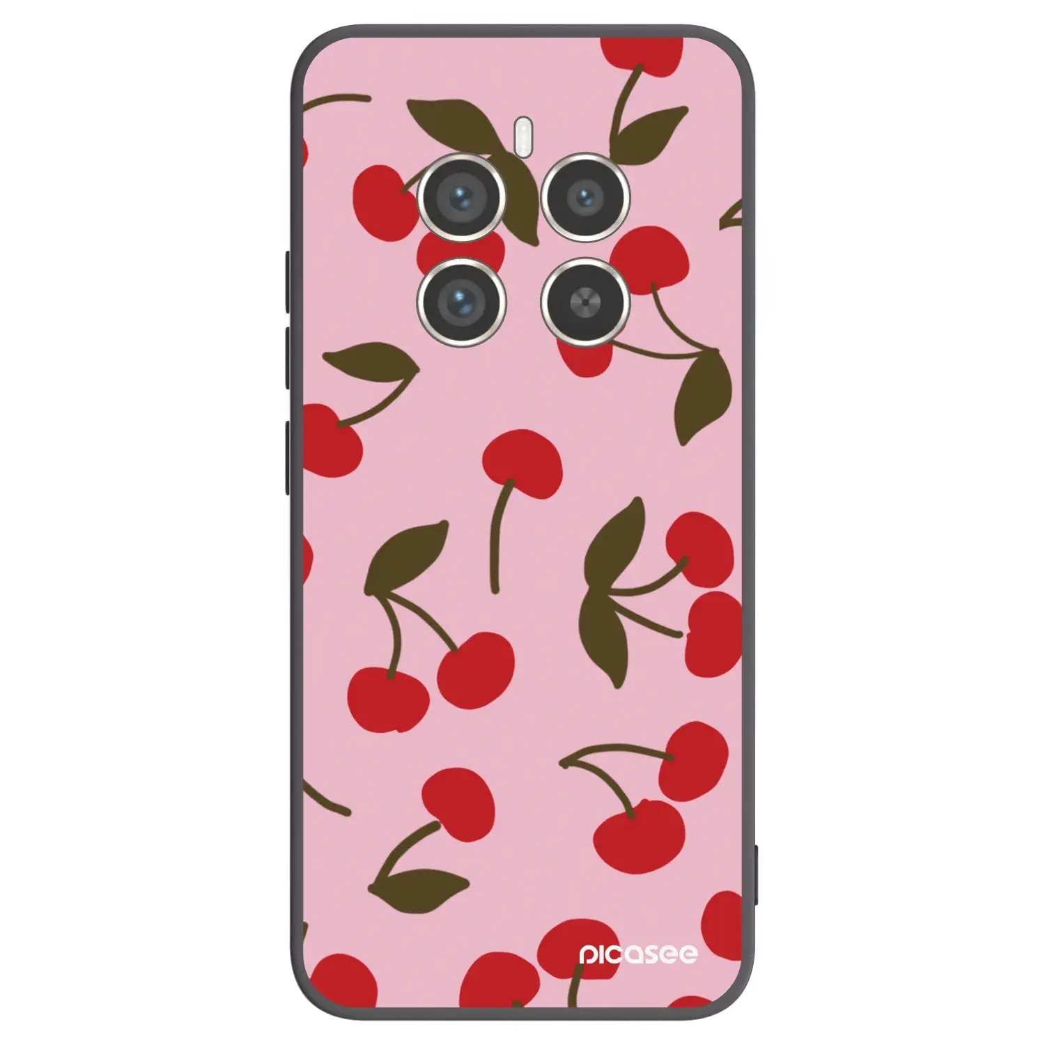 Silikonový černý obal pro Realme 12 Pro 5G - Cherry
