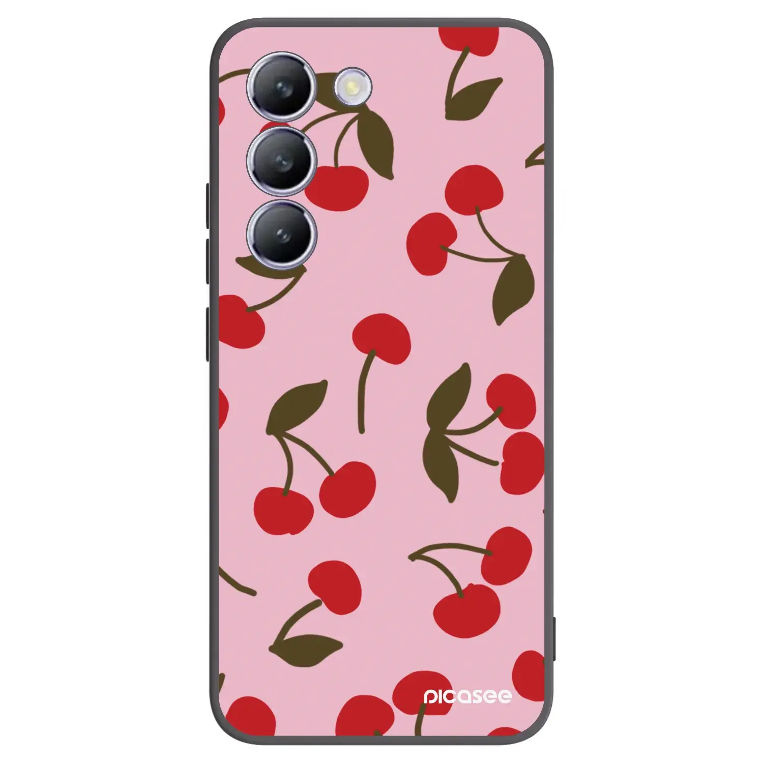 Silikonový černý obal pro Vivo V40 SE 5G - Cherry