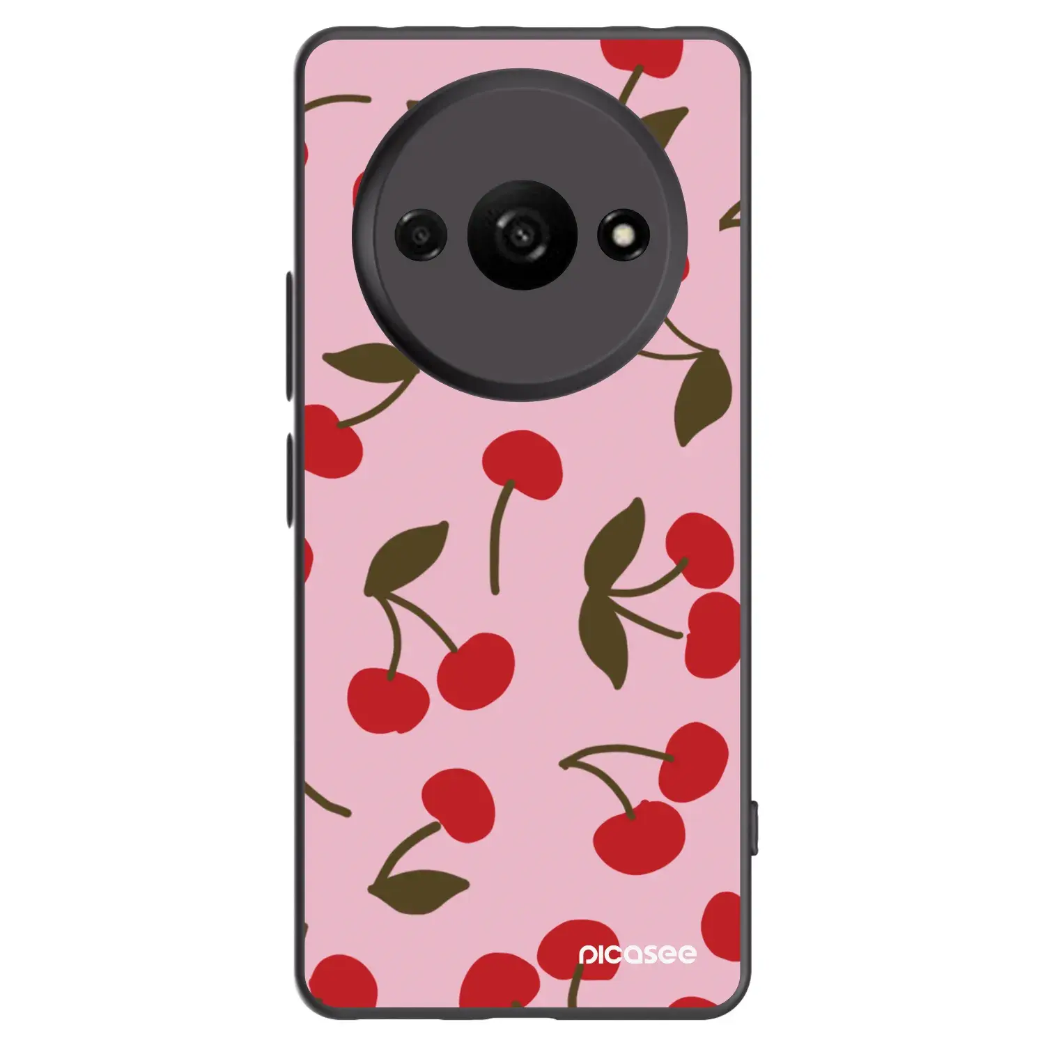 Silikonový černý obal pro Xiaomi Redmi A3 - Cherry