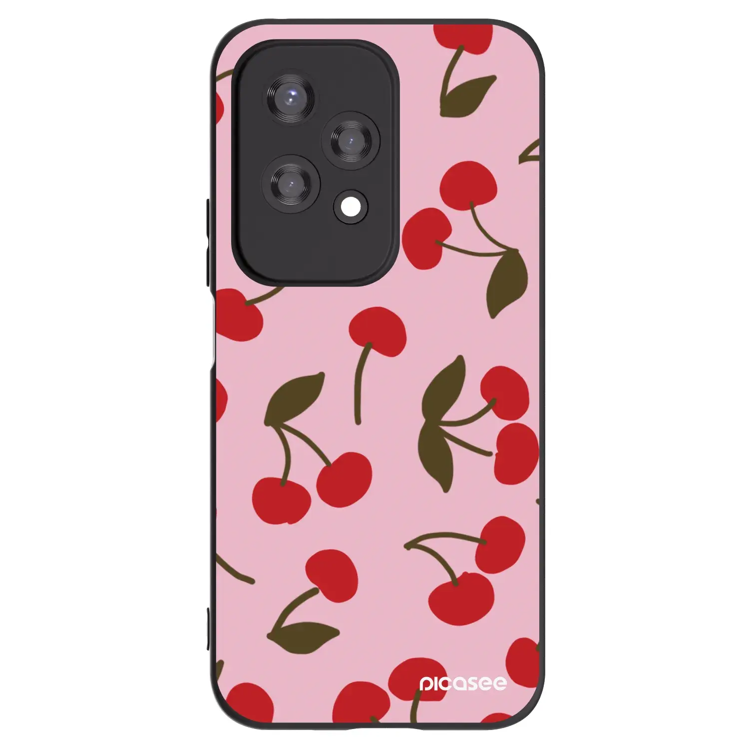 Silikonový černý obal pro Honor 200 Lite - Cherry