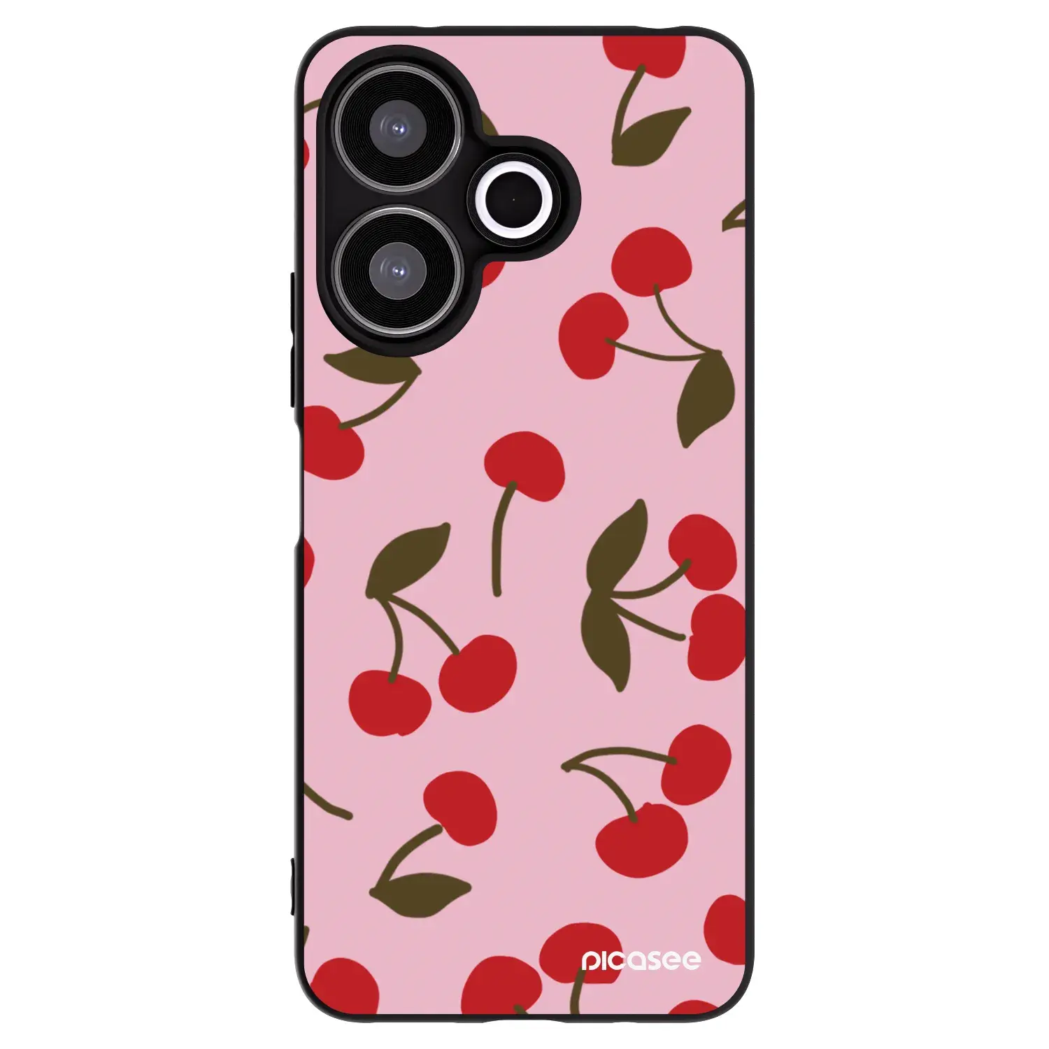 Silikonový černý obal pro Xiaomi Redmi 13 4G - Cherry