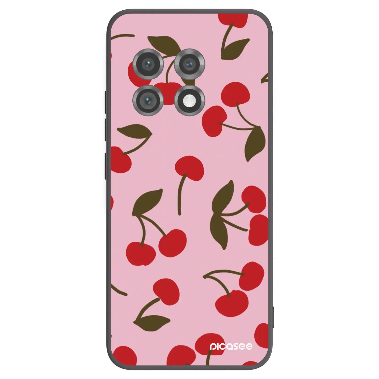 Silikonový černý obal pro OnePlus 11 5G - Cherry