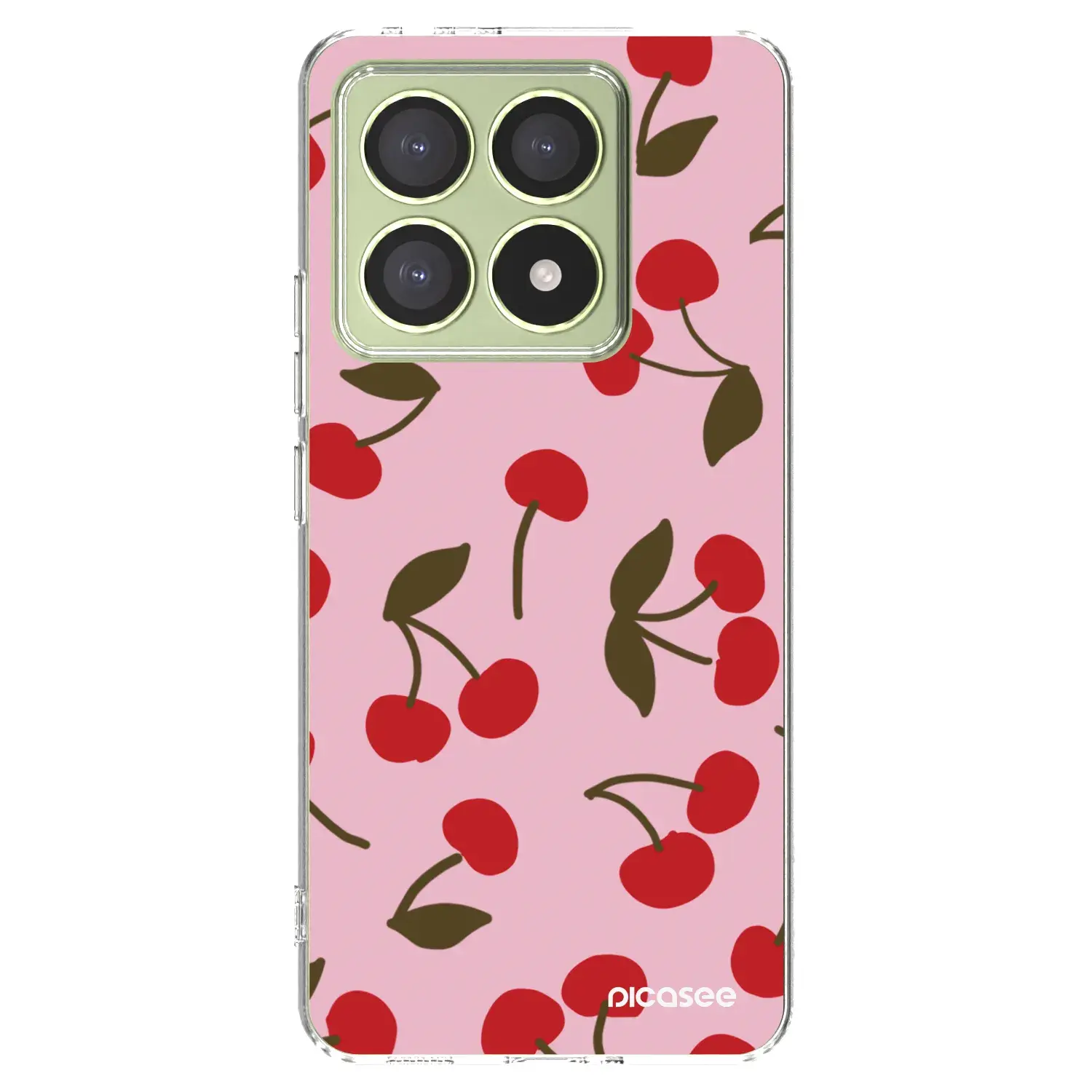 Silikonový průhledný obal pro Xiaomi 14T - Cherry