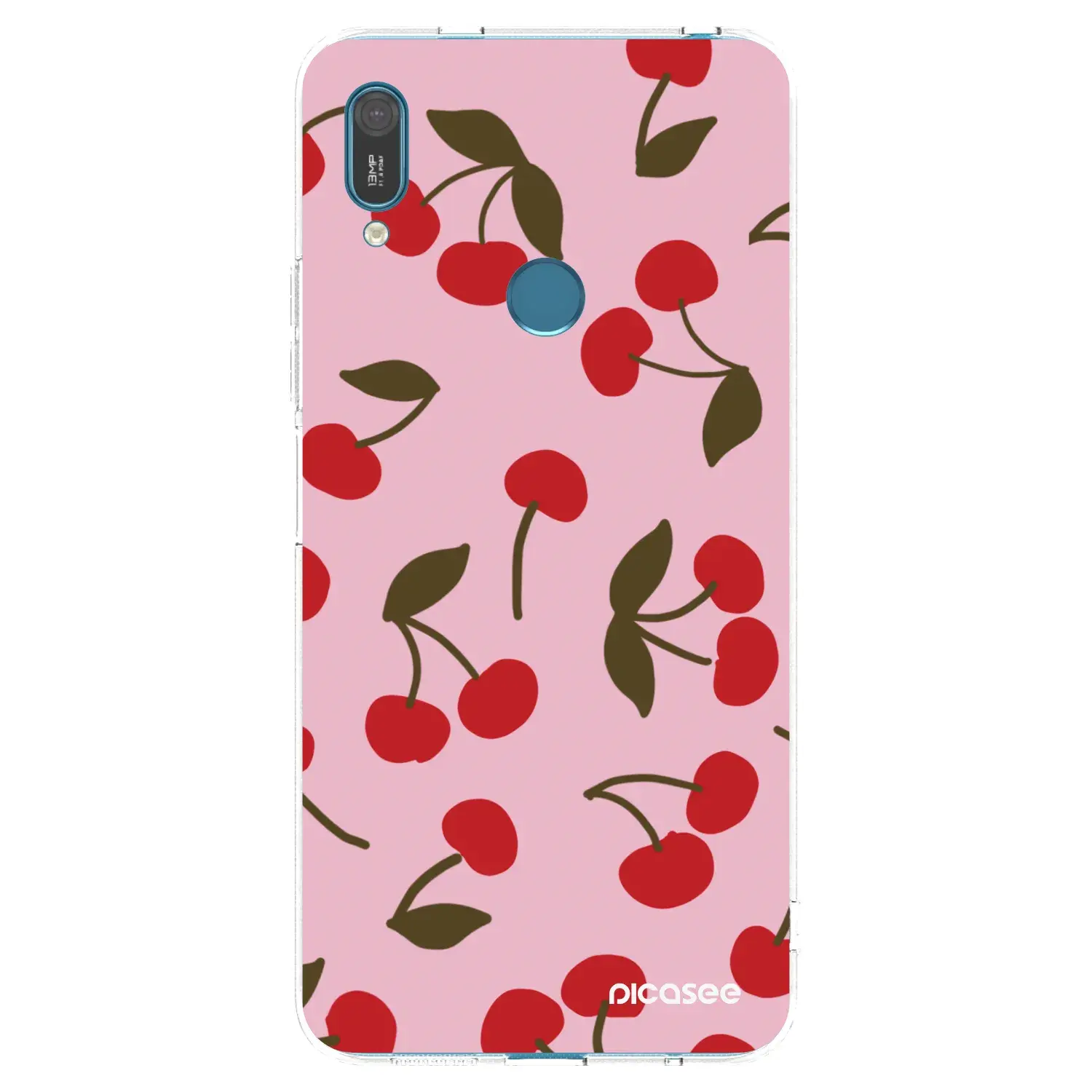 Silikonový průhledný obal pro Huawei Y7 2019 - Cherry