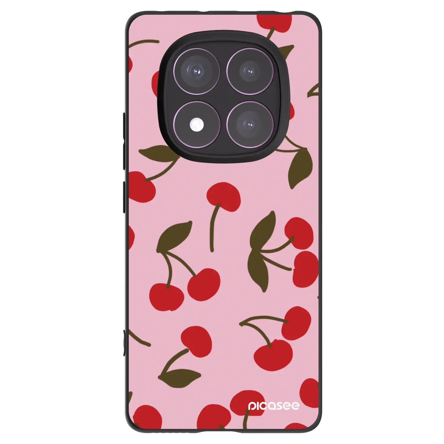 Silikonový černý obal pro Xiaomi Redmi Note 14 Pro 4G - Cherry