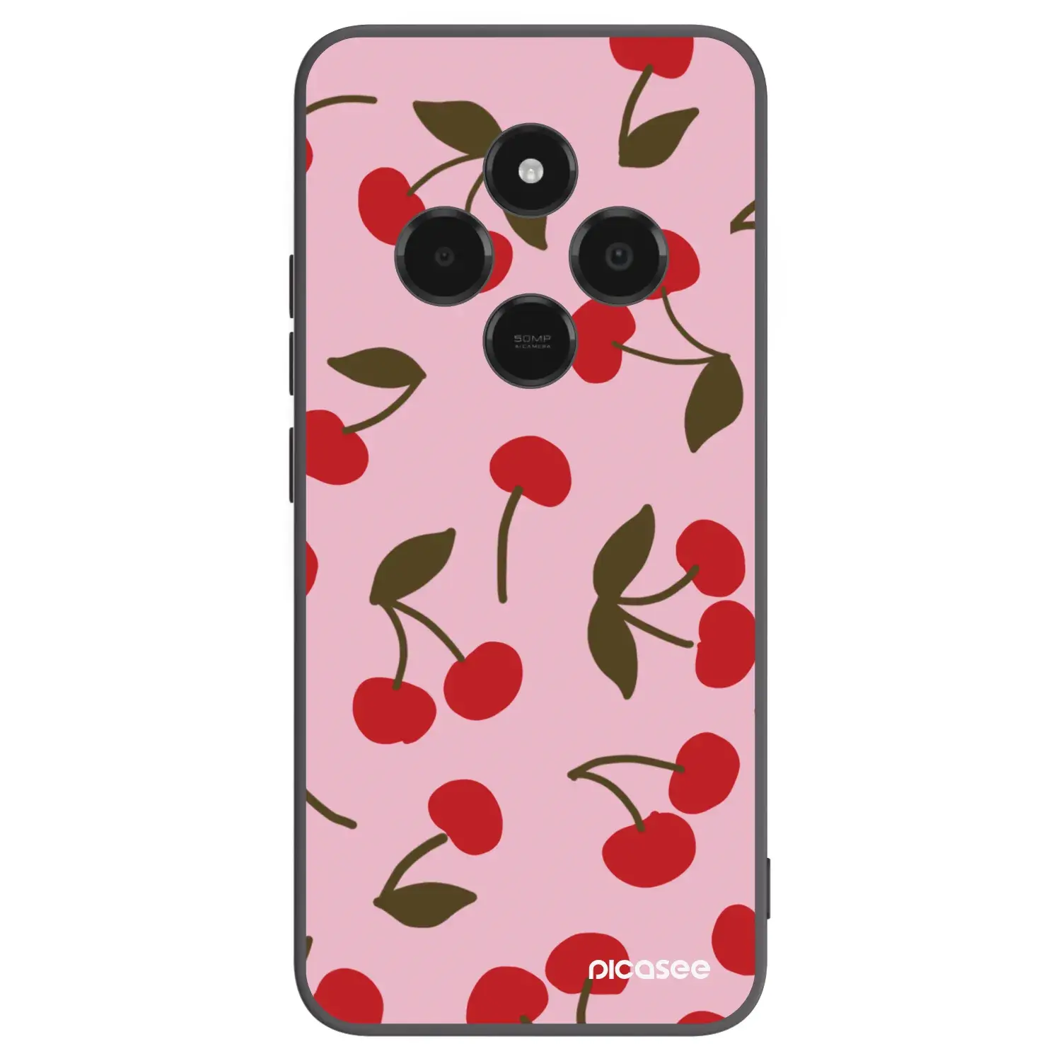 Silikonový černý obal pro Xiaomi Poco C75 - Cherry
