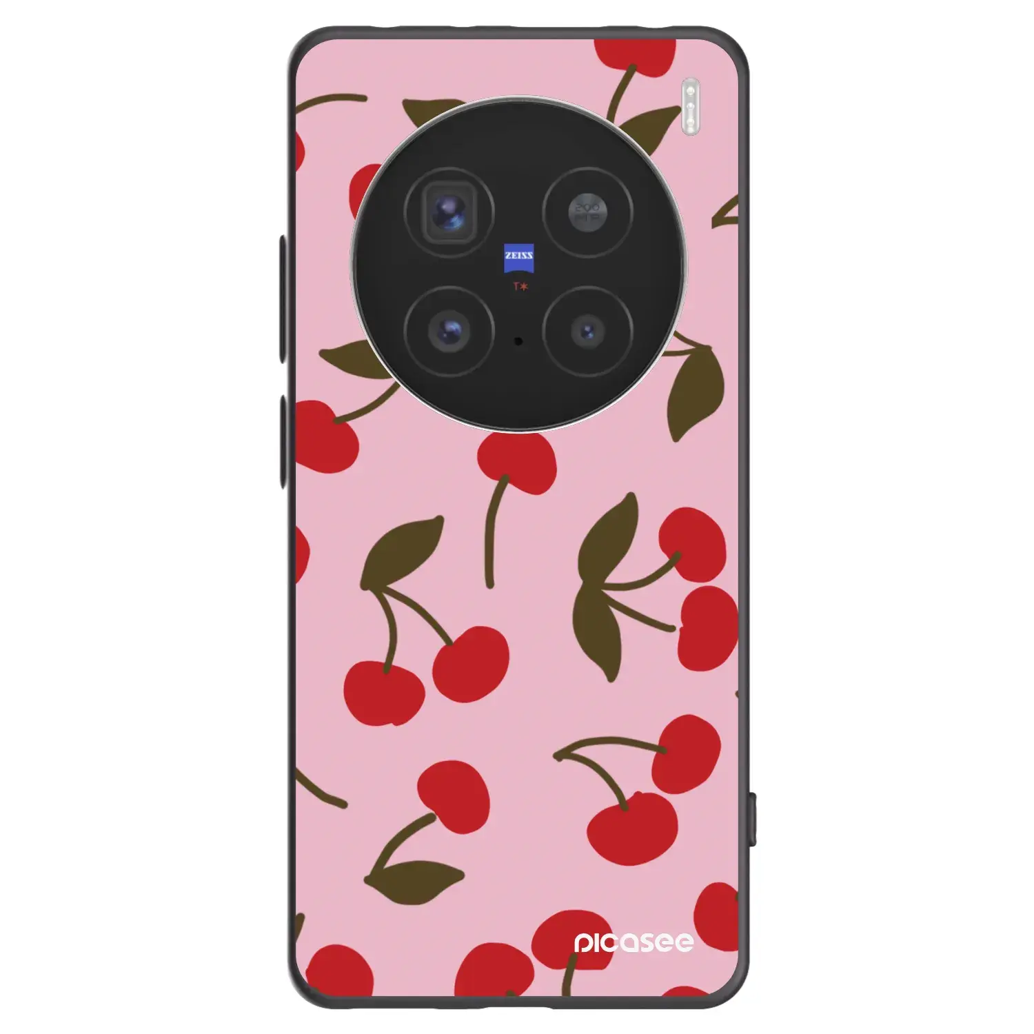 Silikonový černý obal pro Vivo X200 Pro - Cherry