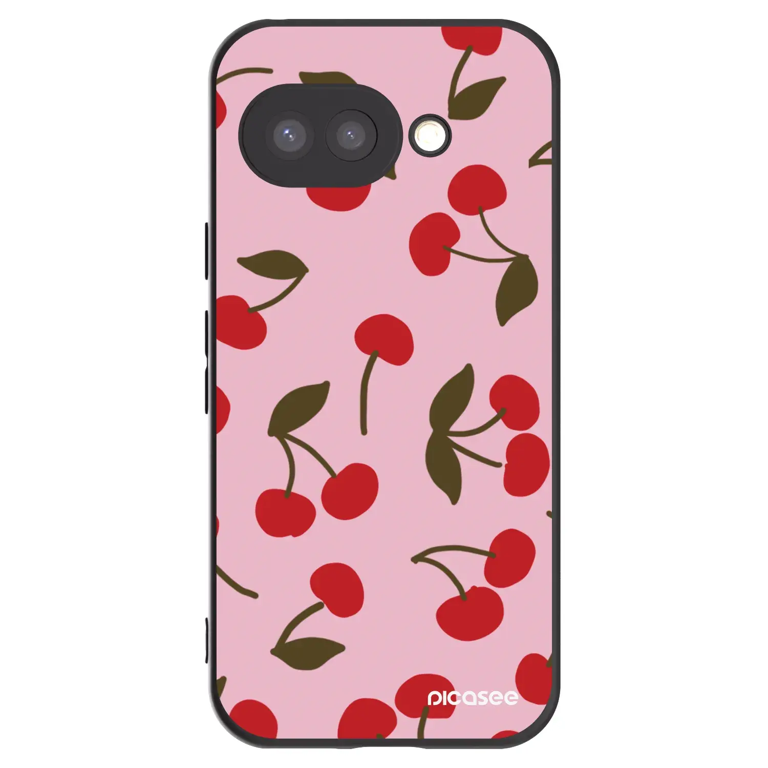 Silikonový černý obal pro Google Pixel 9a - Cherry