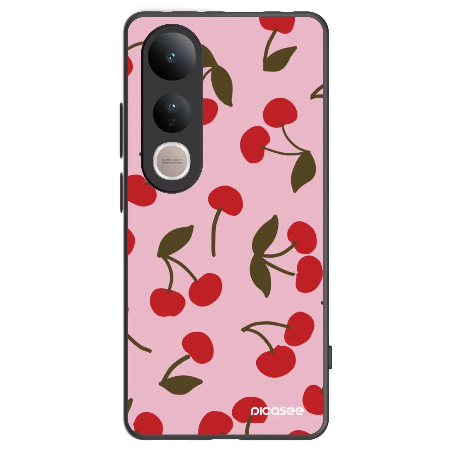 Silikonový černý obal pro Vivo V50 Lite 5G - Cherry