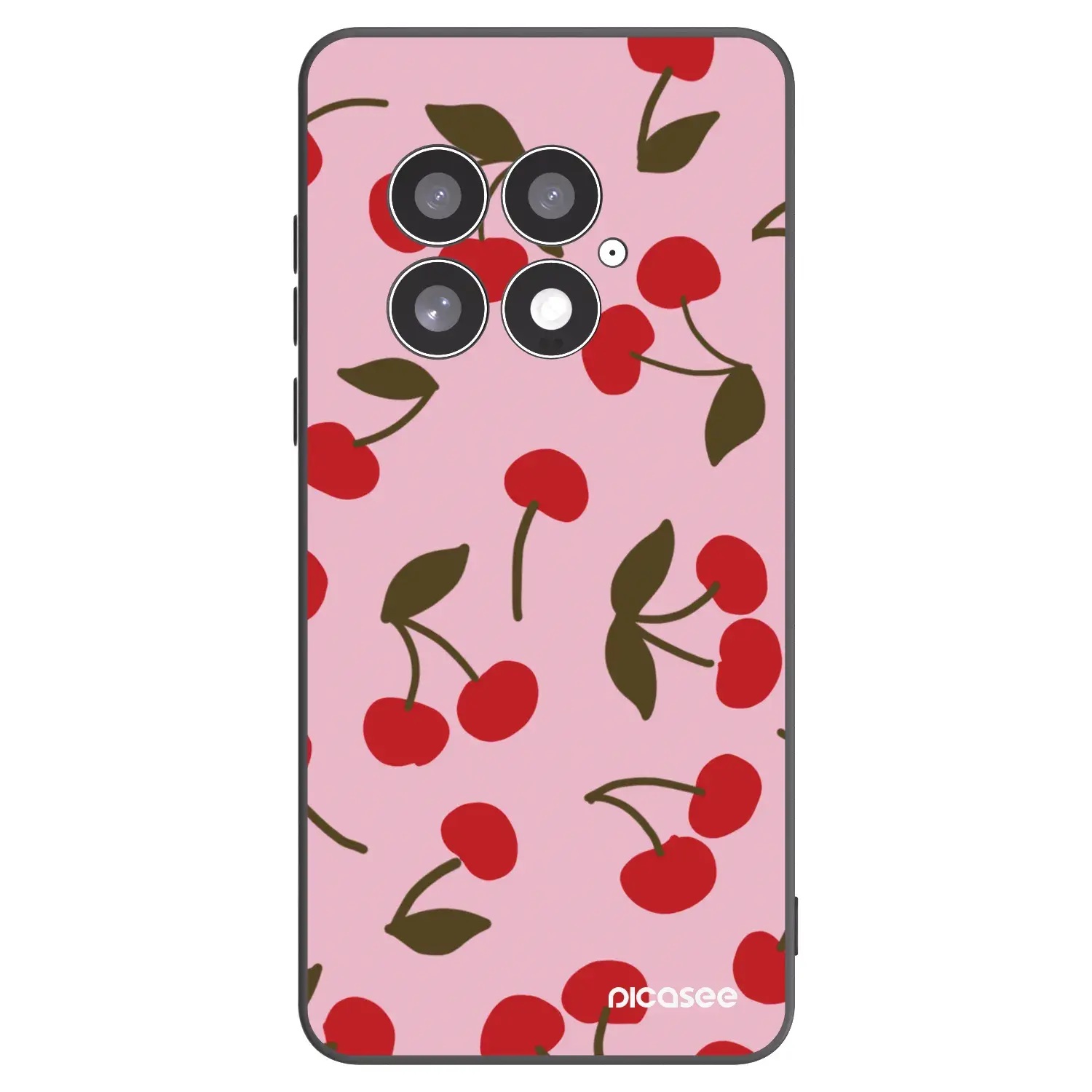 Silikonový černý obal pro OnePlus 13 5G - Cherry
