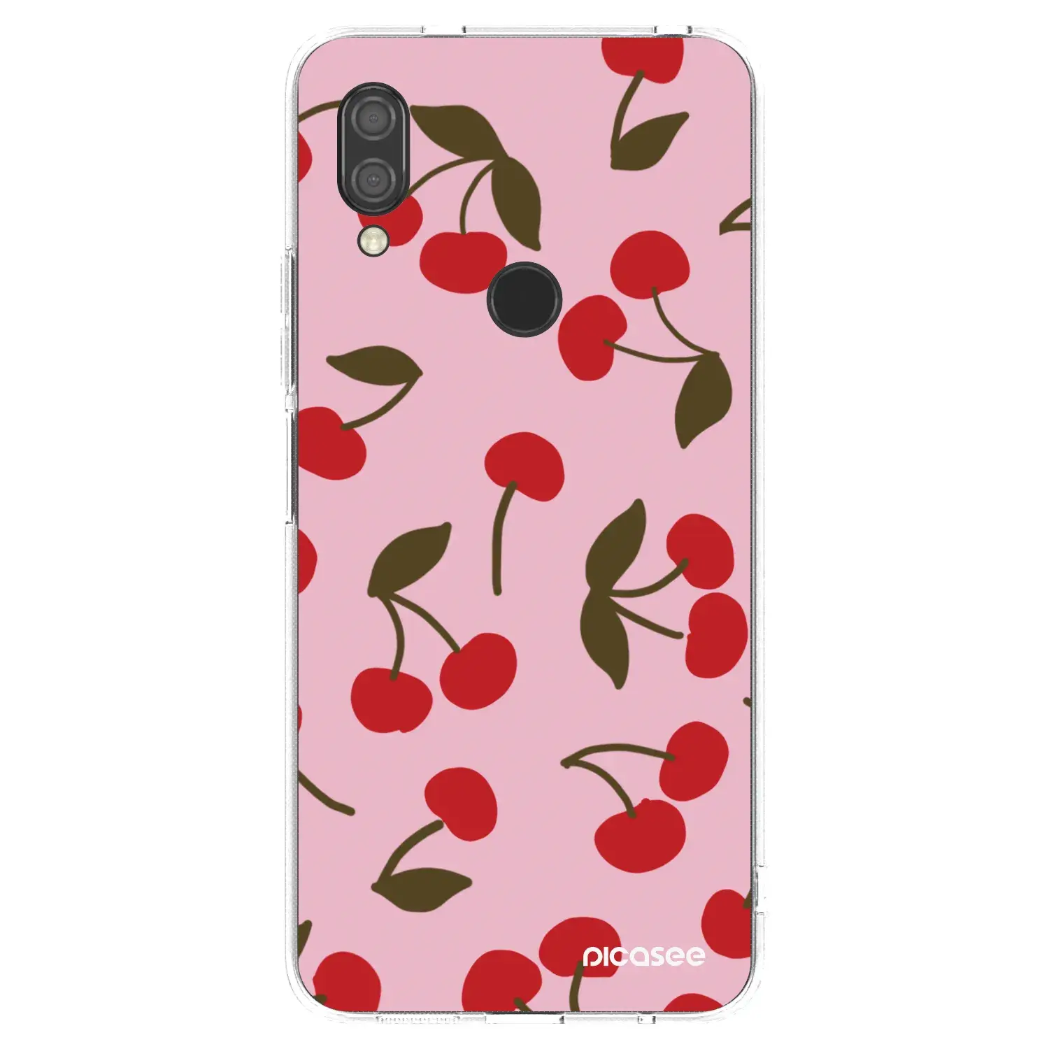 Silikonový průhledný obal pro Xiaomi Redmi 7 - Cherry