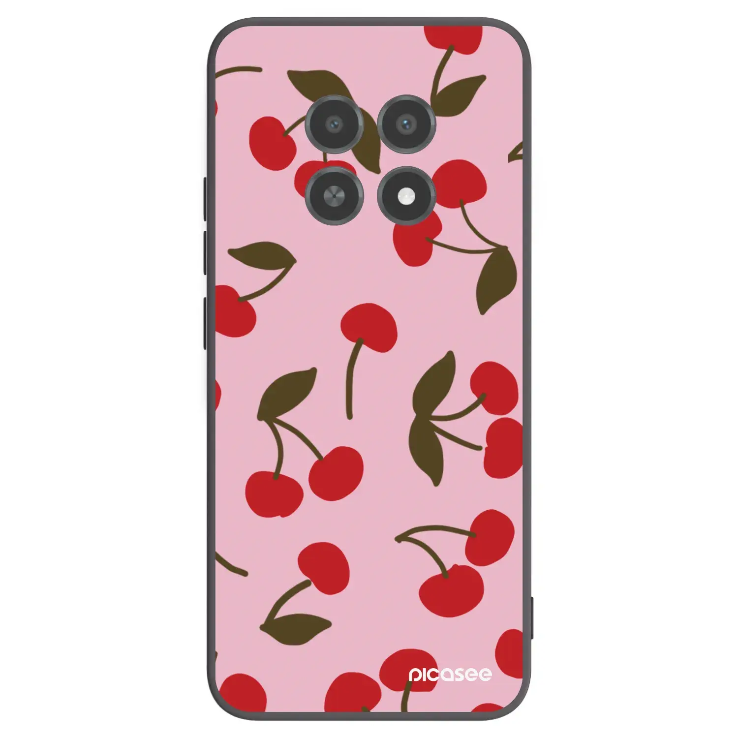 Silikonový černý obal pro Realme 12X - Cherry