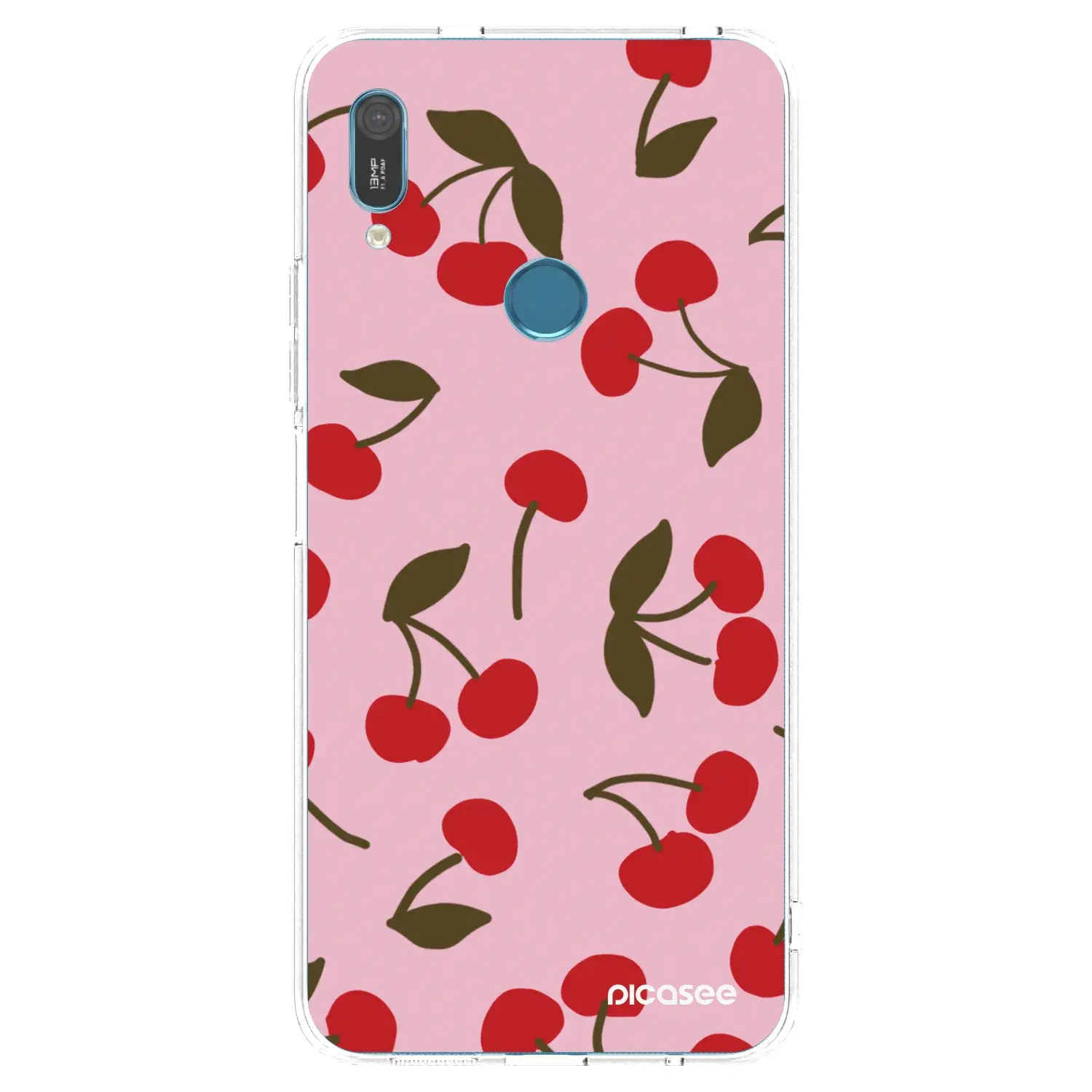 Silikonový průhledný obal pro Huawei Y6 2019 - Cherry