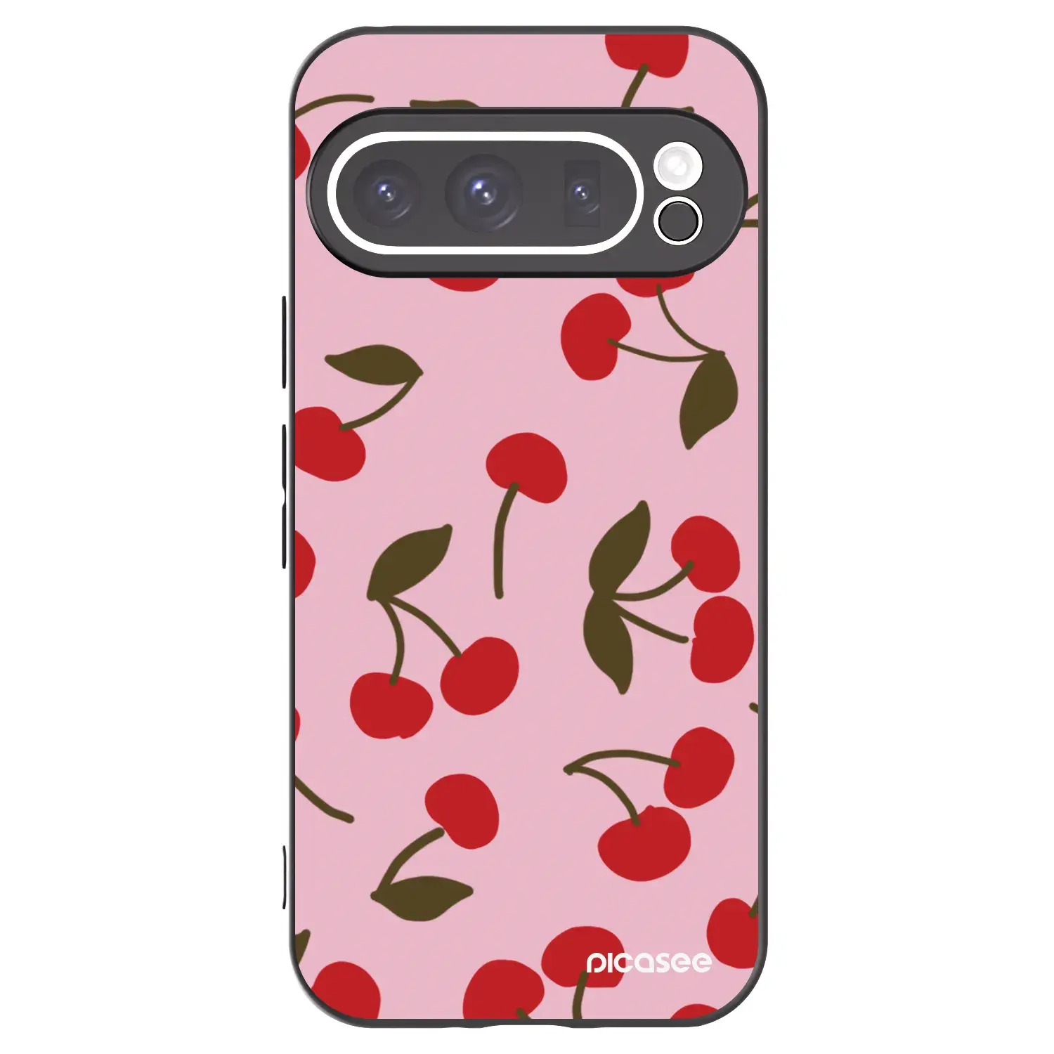 Silikonový černý obal pro Google Pixel 9 Pro XL - Cherry