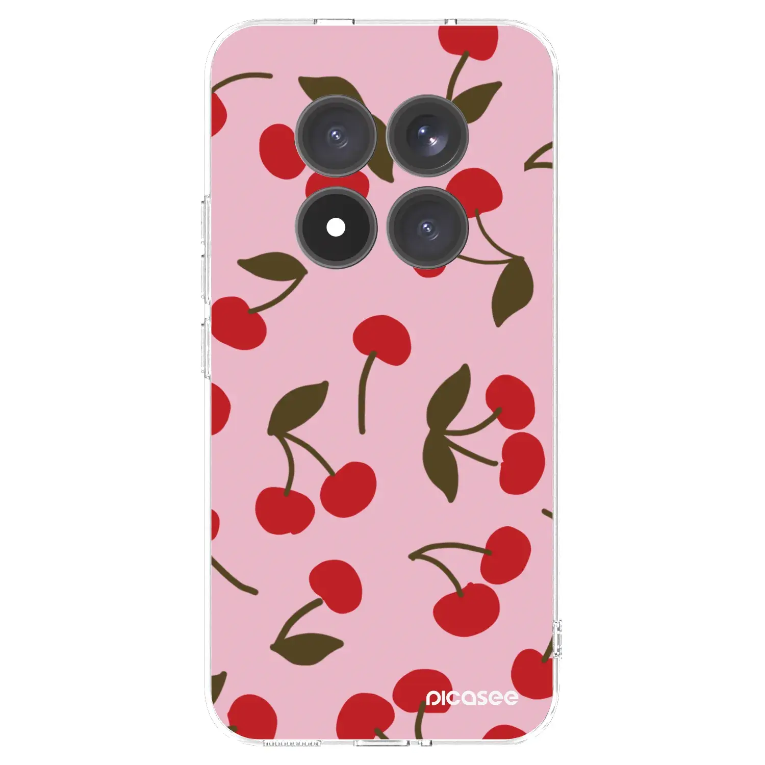 Silikonový průhledný obal pro Xiaomi Redmi Note 15 Pro+ - Cherry