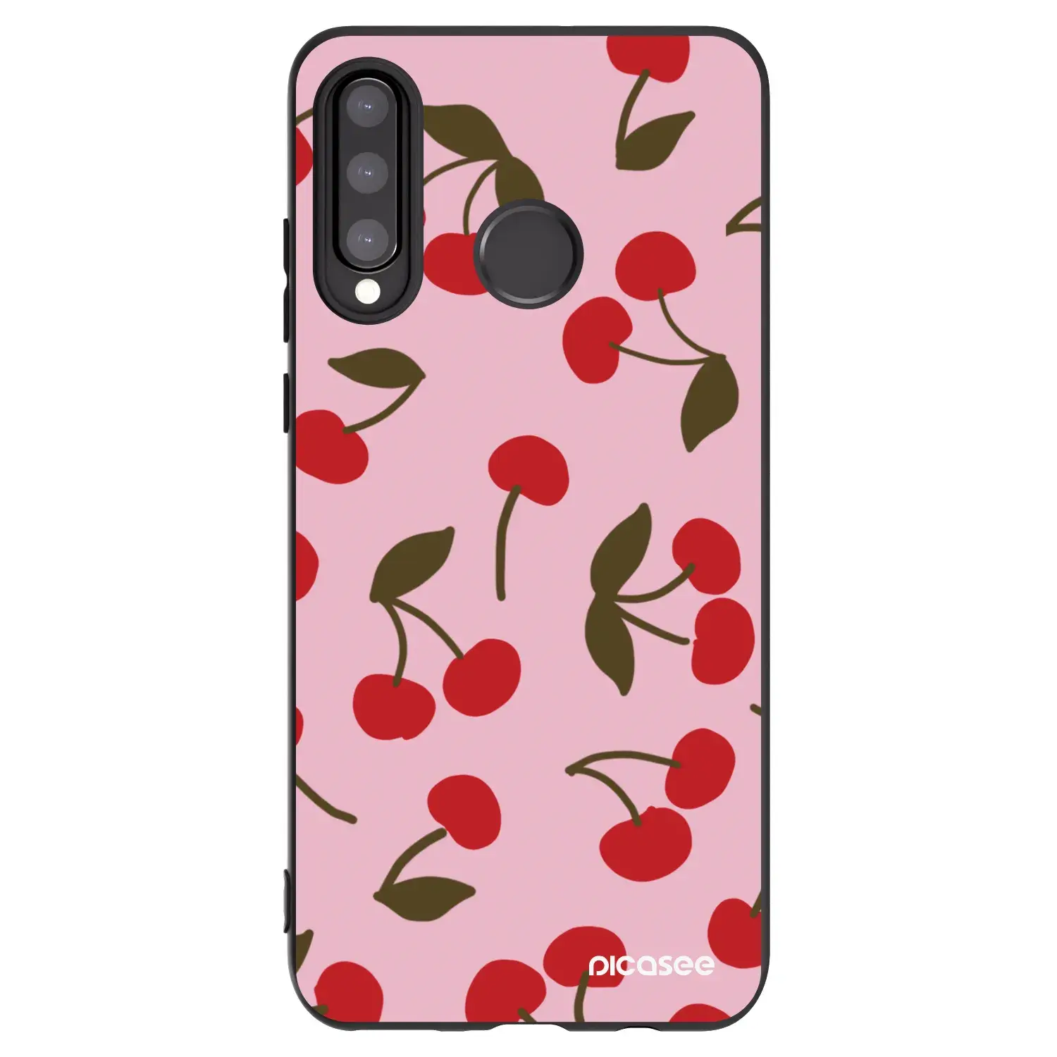Silikonový černý obal pro Huawei P30 Lite - Cherry