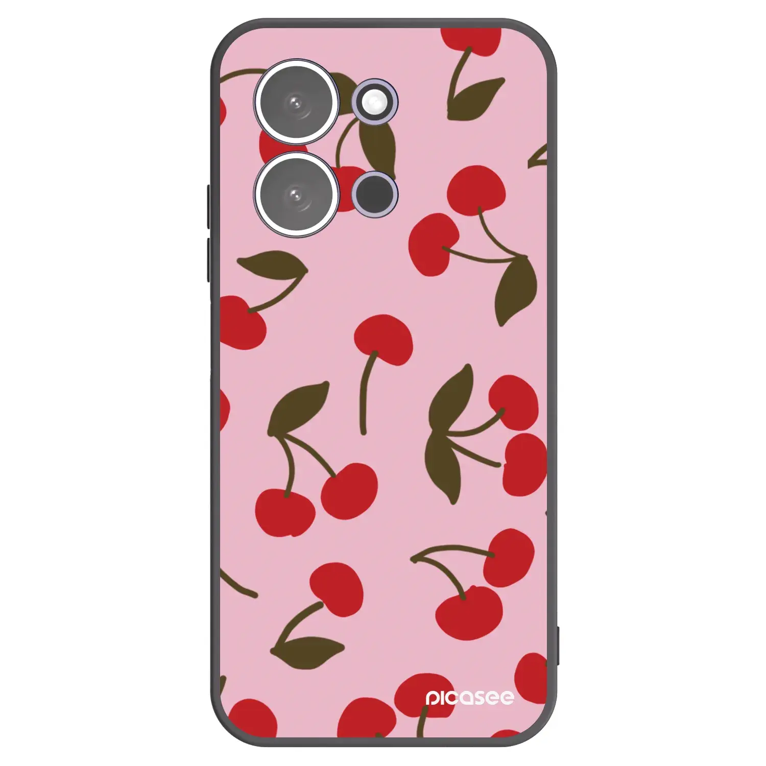 Silikonový černý obal pro Xiaomi Redmi 15C 5G - Cherry