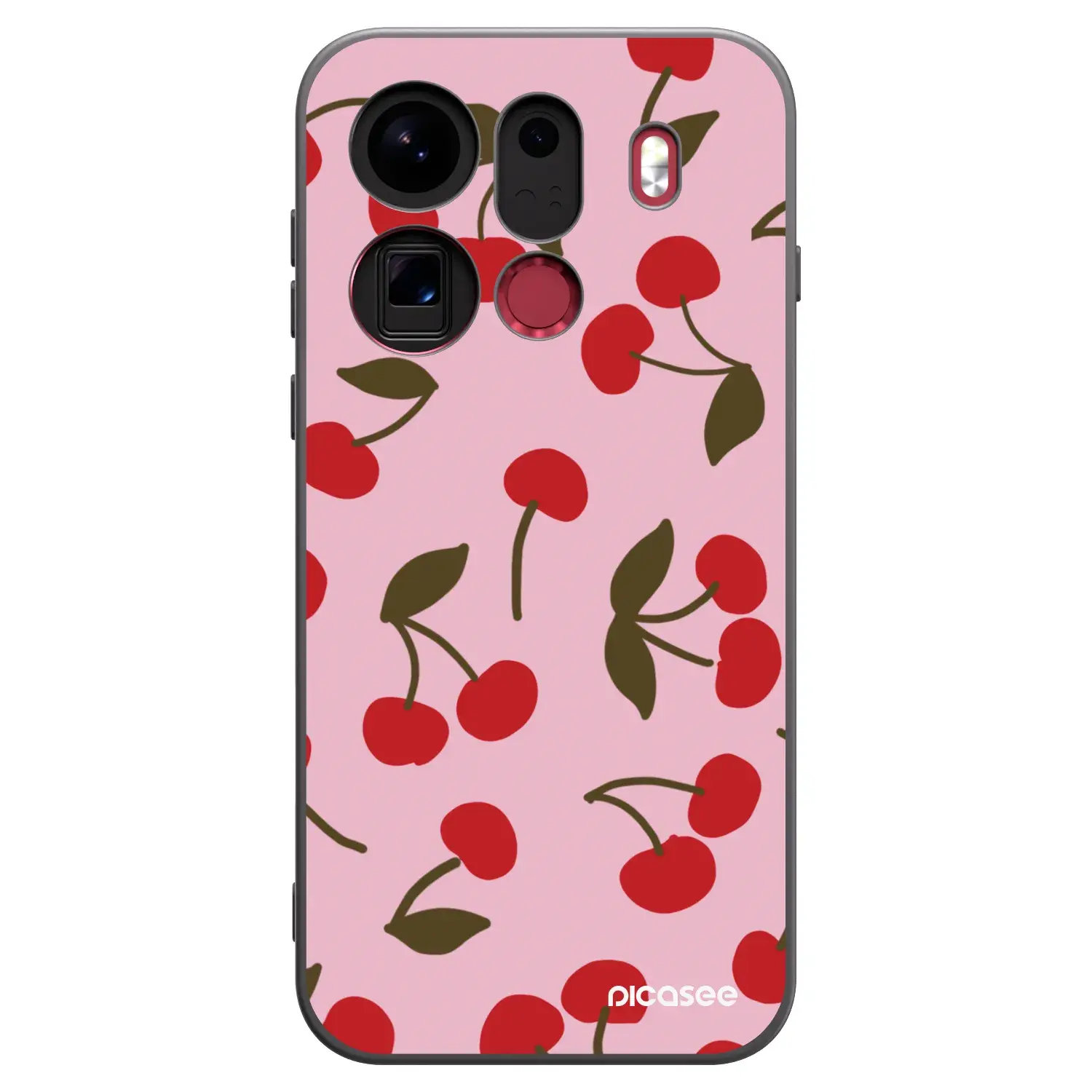 Silikonový černý obal pro OPPO Find X9 Pro - Cherry