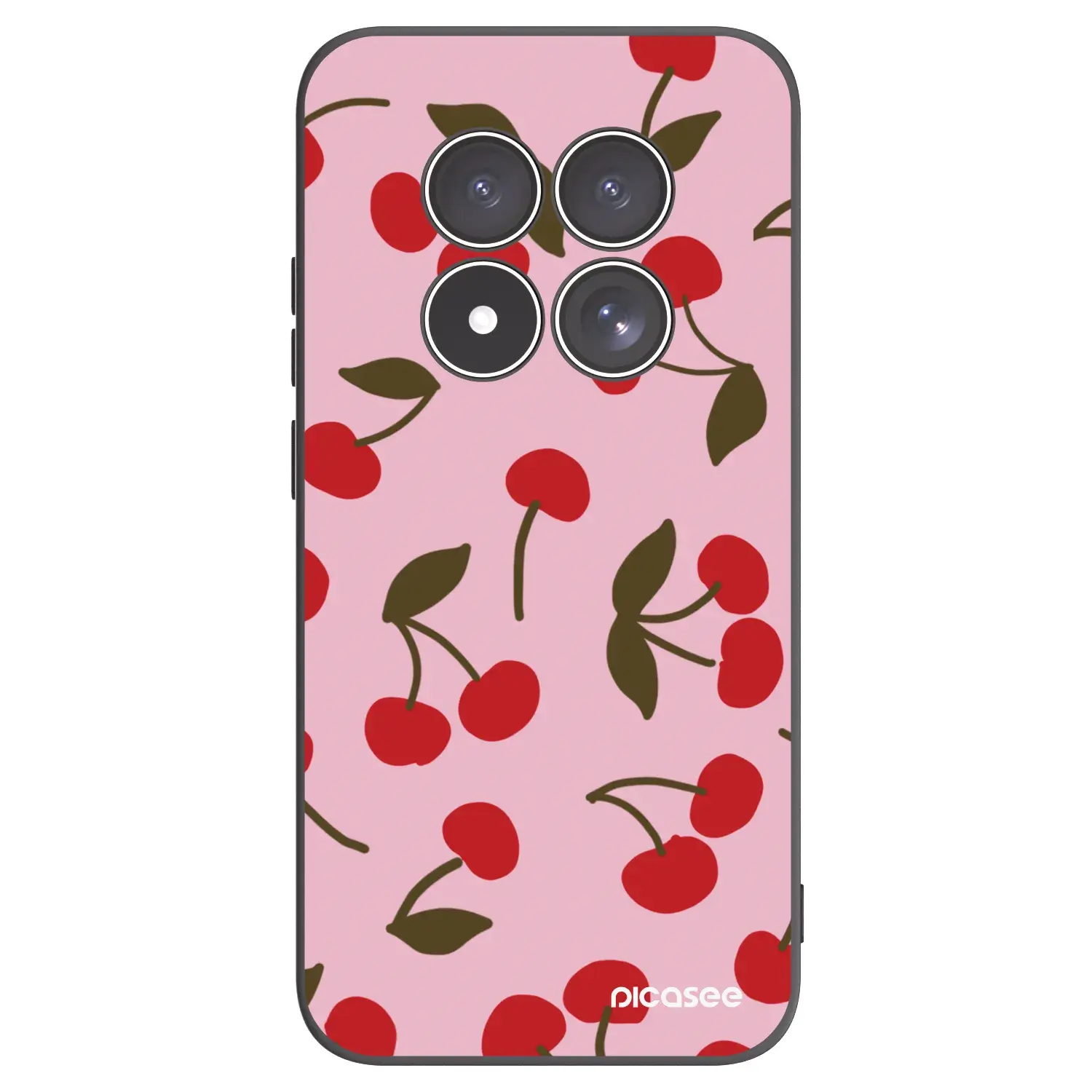 Silikonový černý obal pro Xiaomi Redmi Note 15 Pro 5G - Cherry