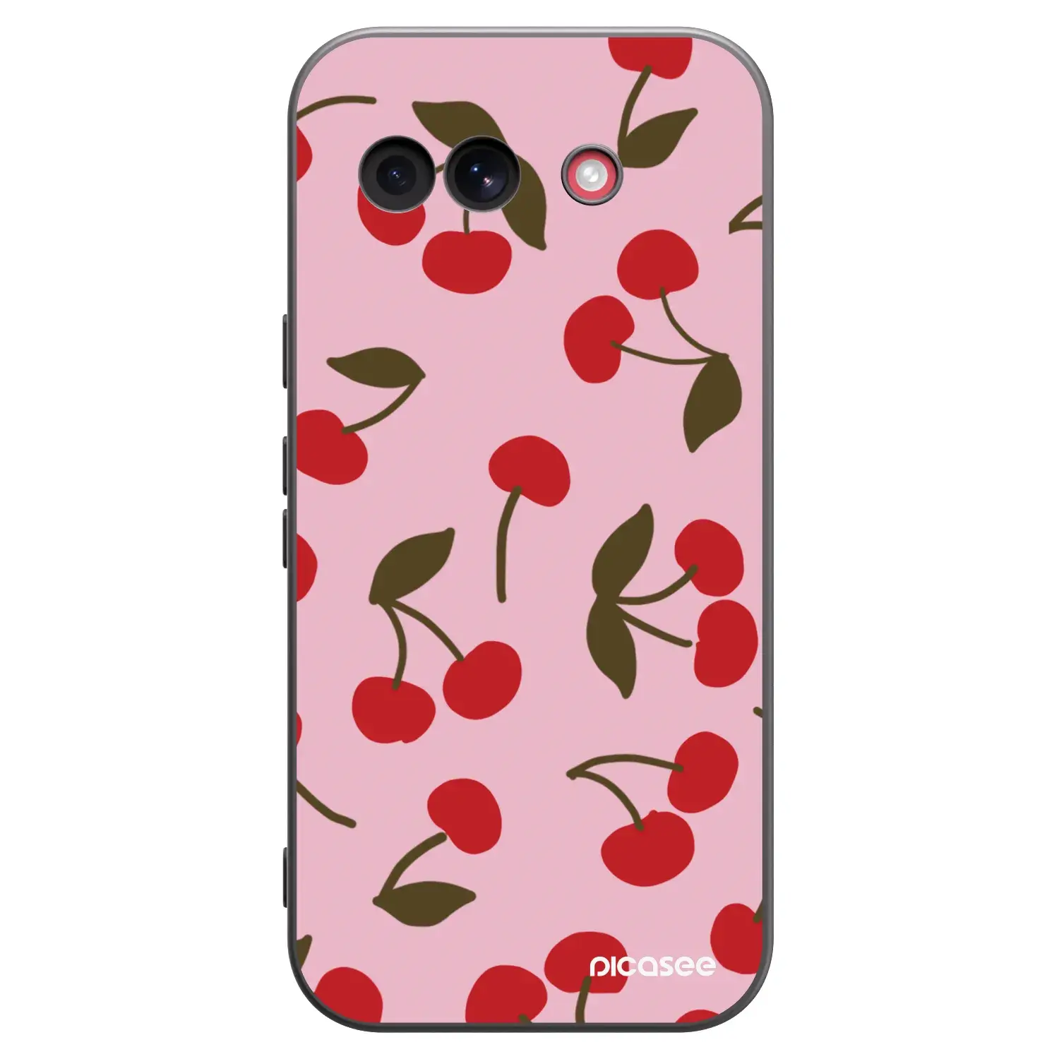 Silikonový černý obal pro Google Pixel 10a - Cherry