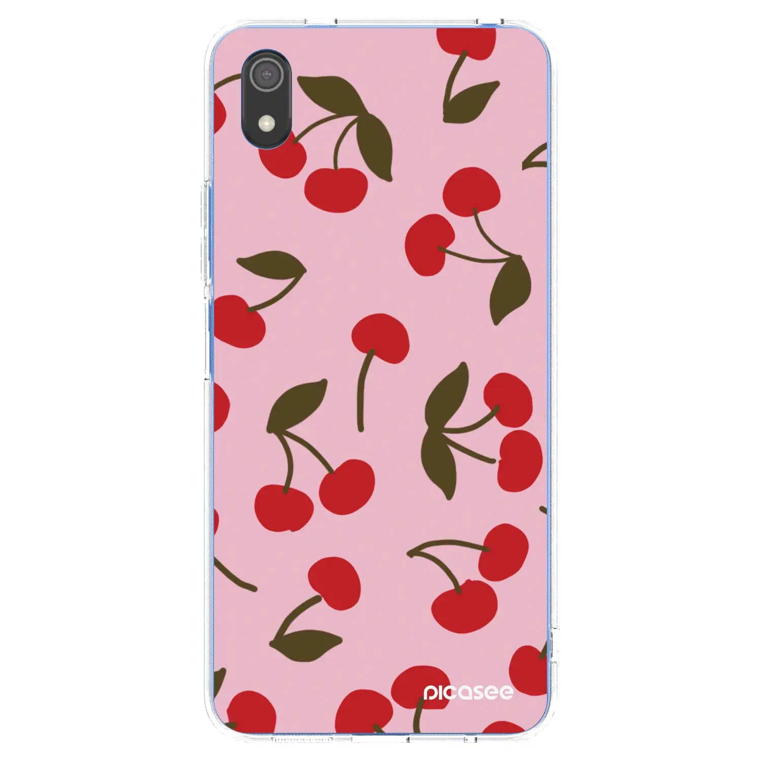 Silikonový průhledný obal pro Xiaomi Redmi 7A - Cherry