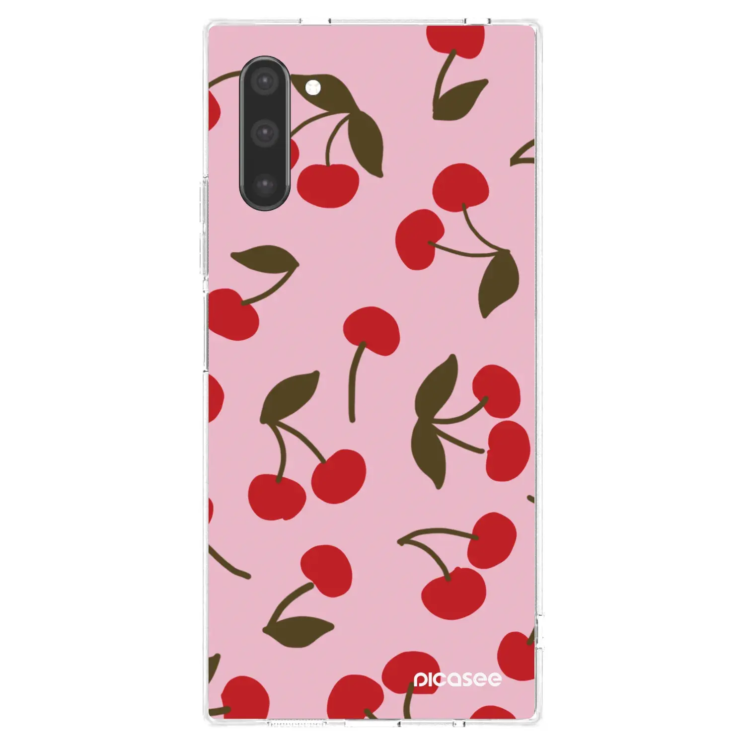 Silikonový průhledný obal pro Samsung Galaxy Note 10 N970F - Cherry