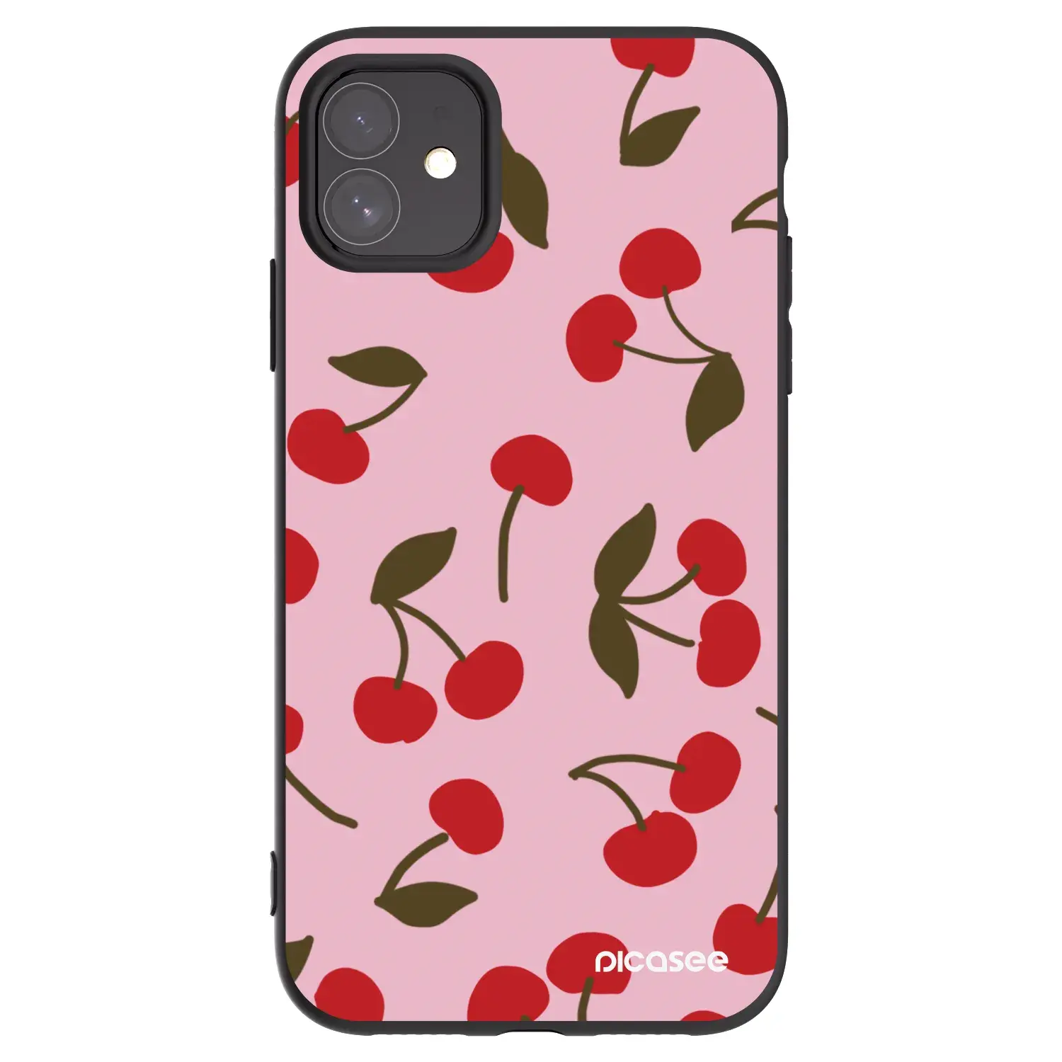 Silikonový černý obal pro Apple iPhone 11 - Cherry