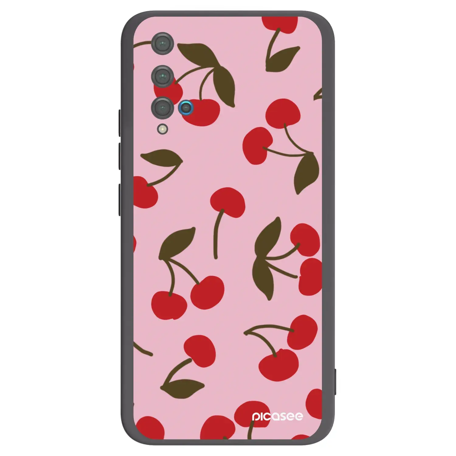 Silikonový černý obal pro Huawei Nova 5T - Cherry