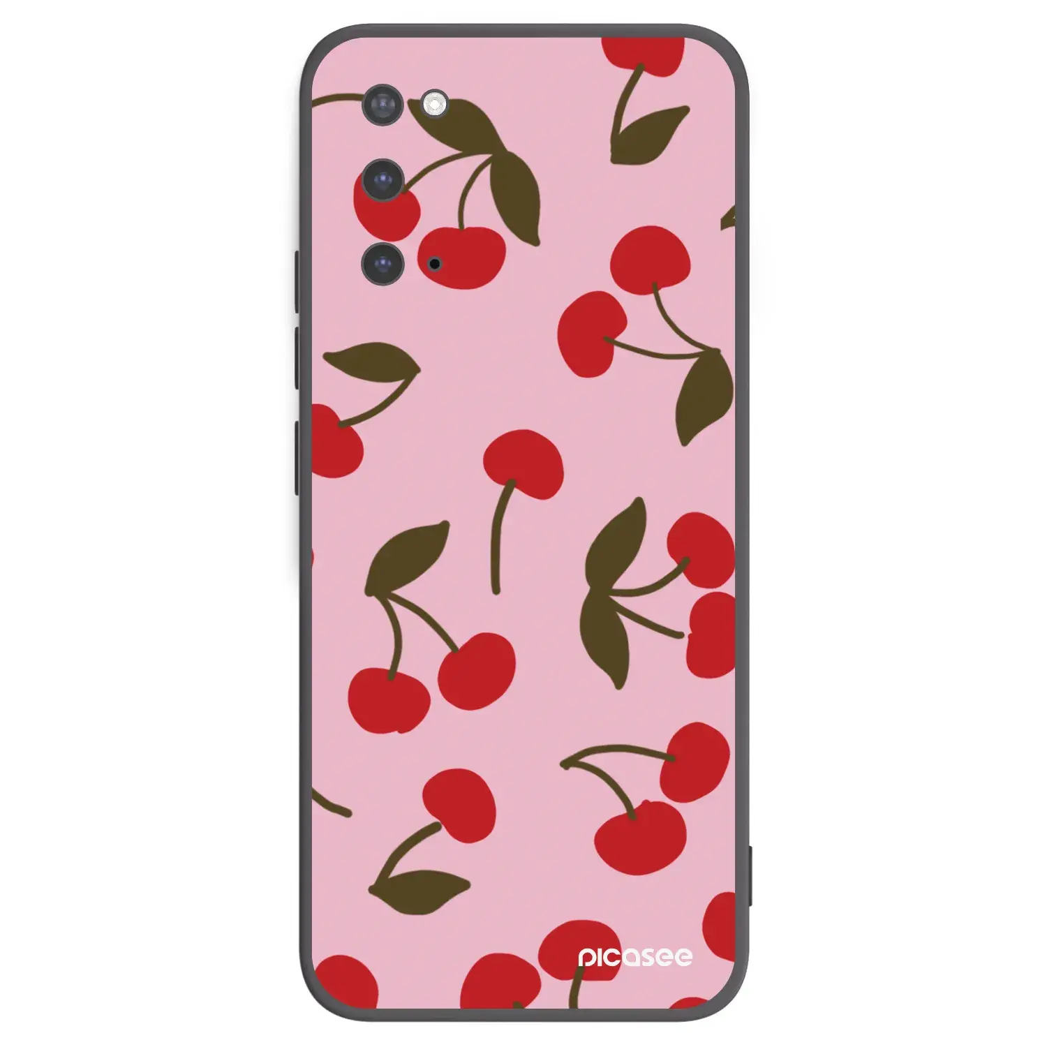 Silikonový černý obal pro Samsung Galaxy S20 G980F - Cherry