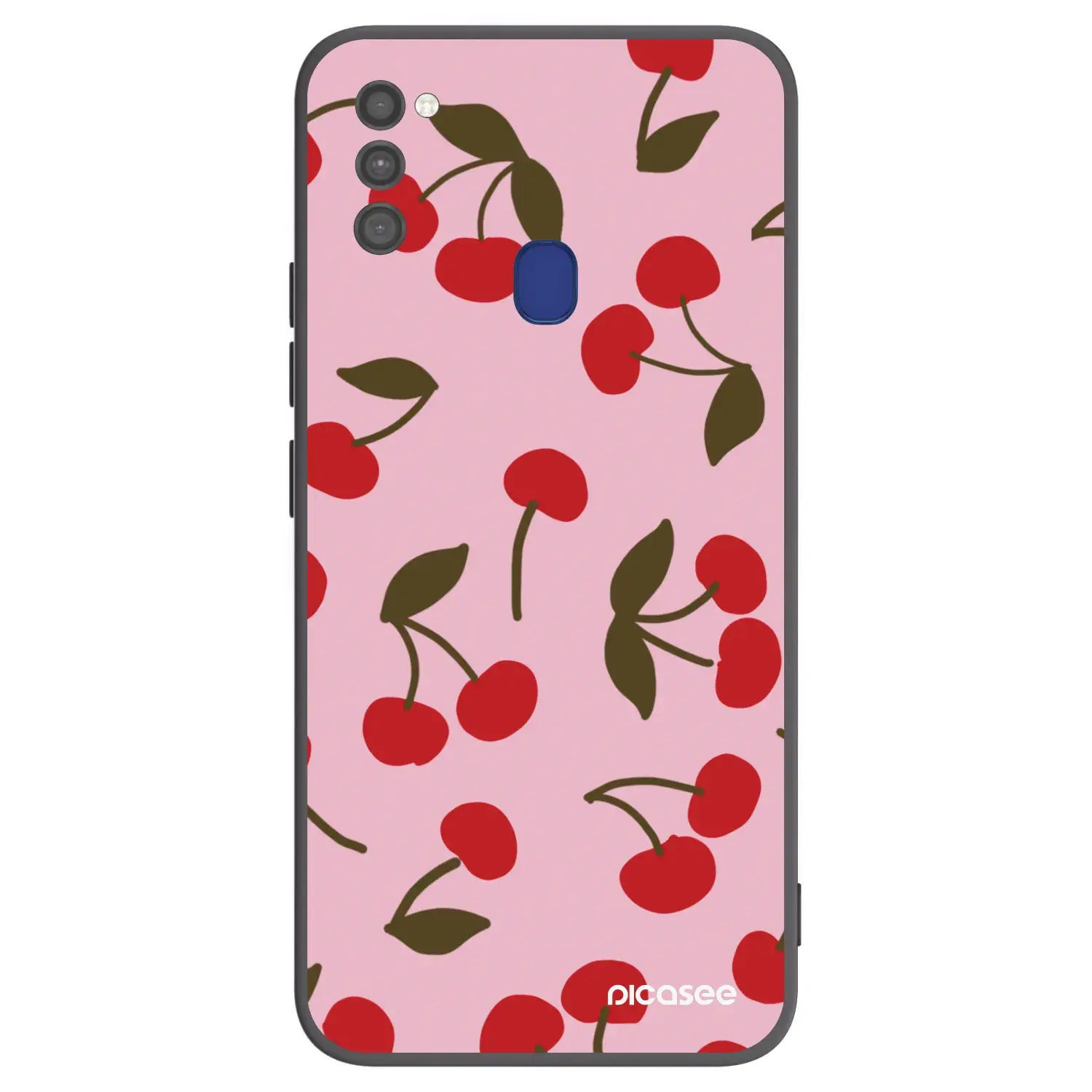 Silikonový černý obal pro Samsung Galaxy M21 M215F - Cherry