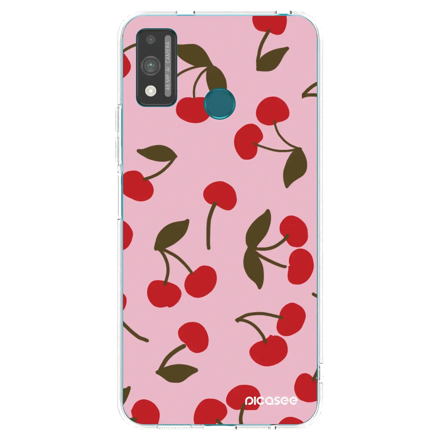 Silikonový průhledný obal pro Honor 9X Lite - Cherry