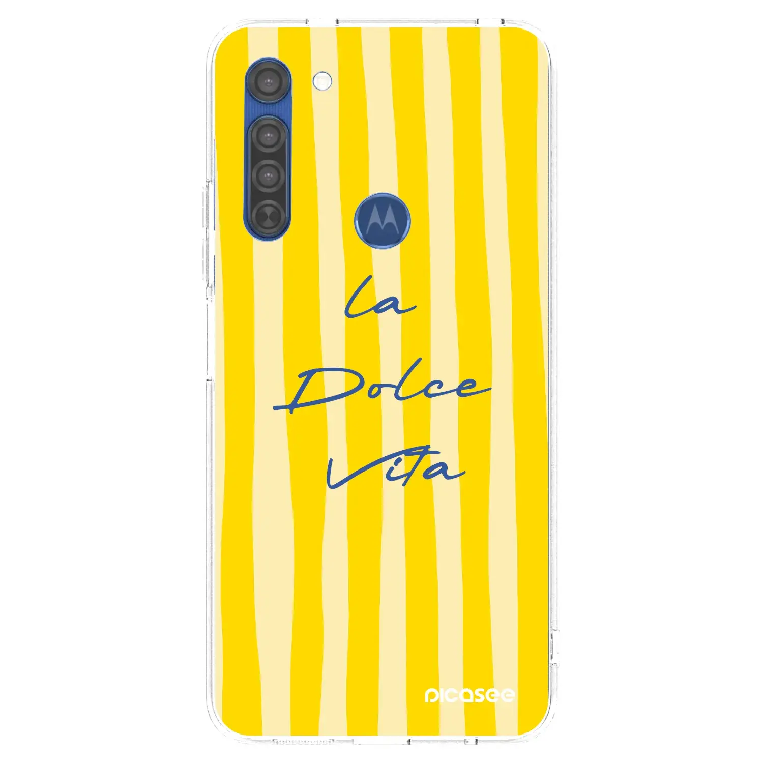 Silikonový průhledný obal pro Motorola Moto G8 - Ladolcevita
