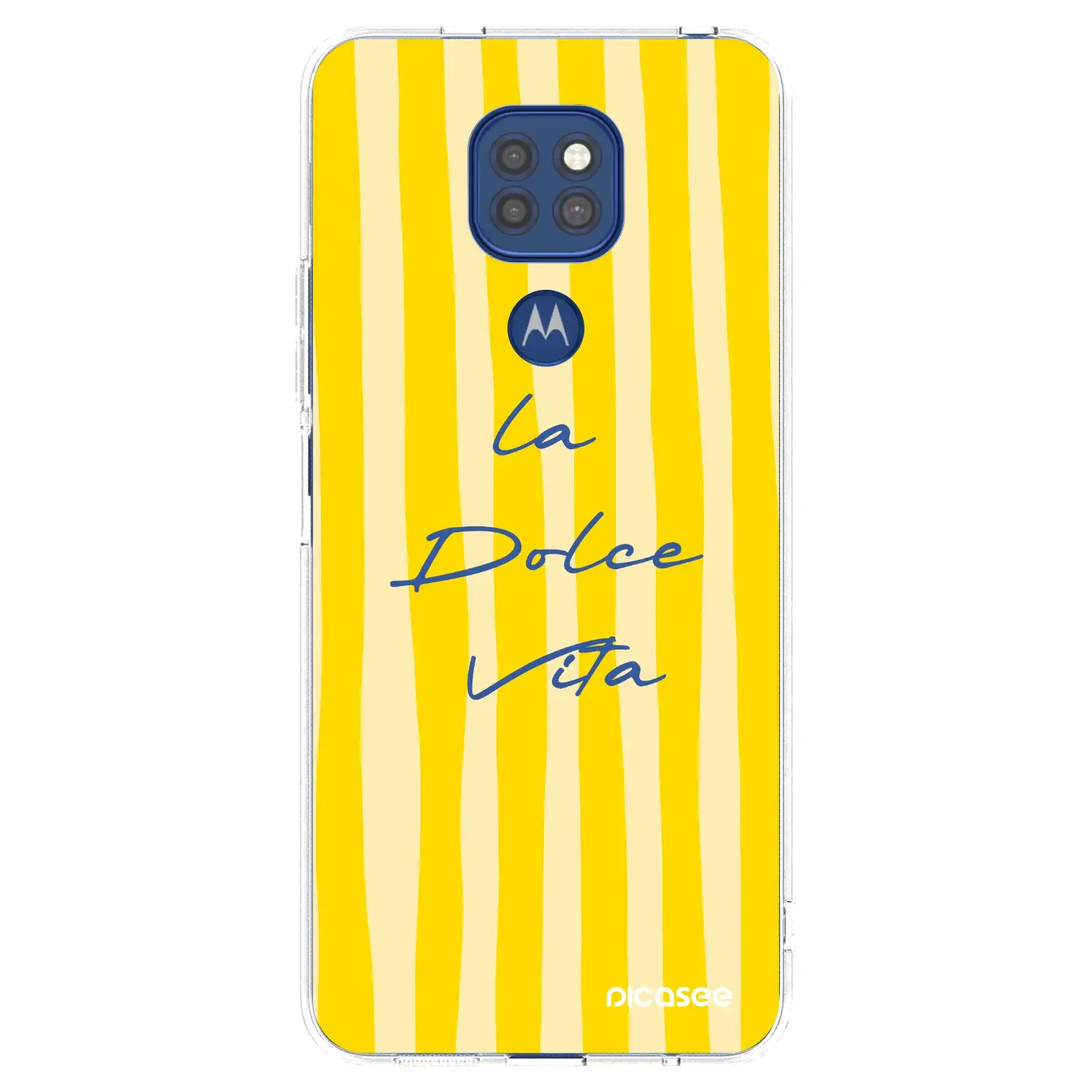 Silikonový průhledný obal pro Motorola Moto G9 Play - Ladolcevita
