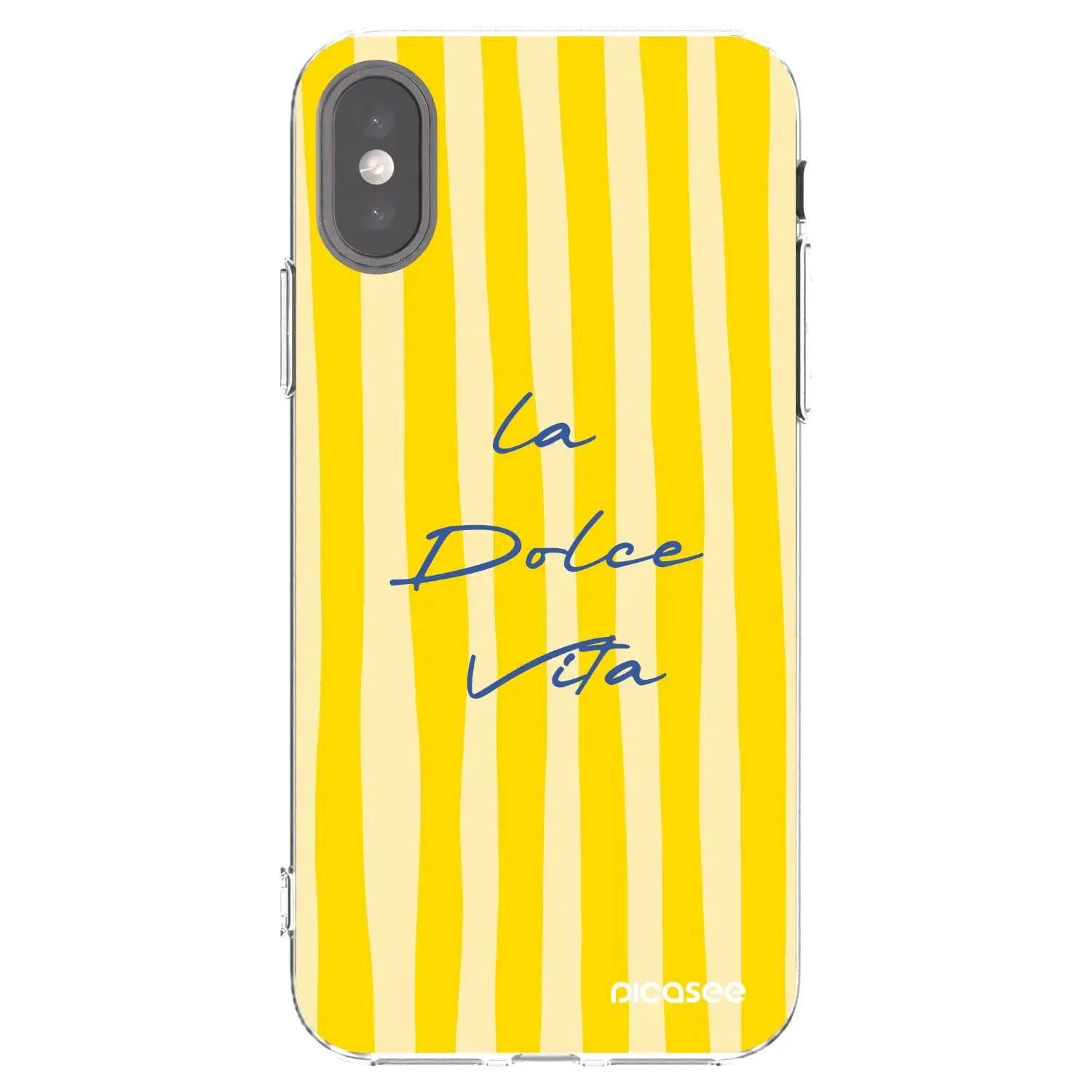 Silikonový průhledný obal pro Apple iPhone X/XS - Ladolcevita