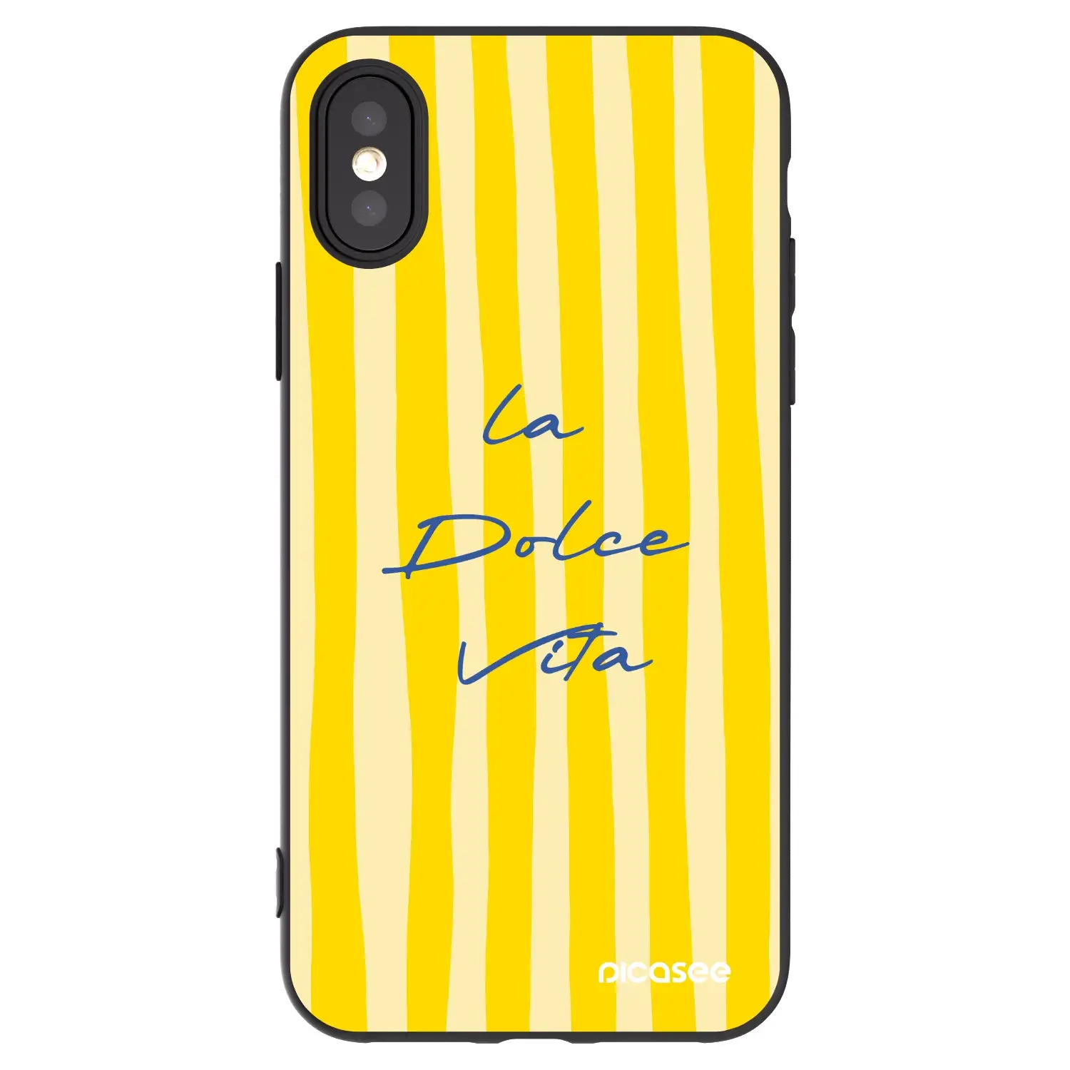 Silikonový černý obal pro Apple iPhone X/XS - Ladolcevita
