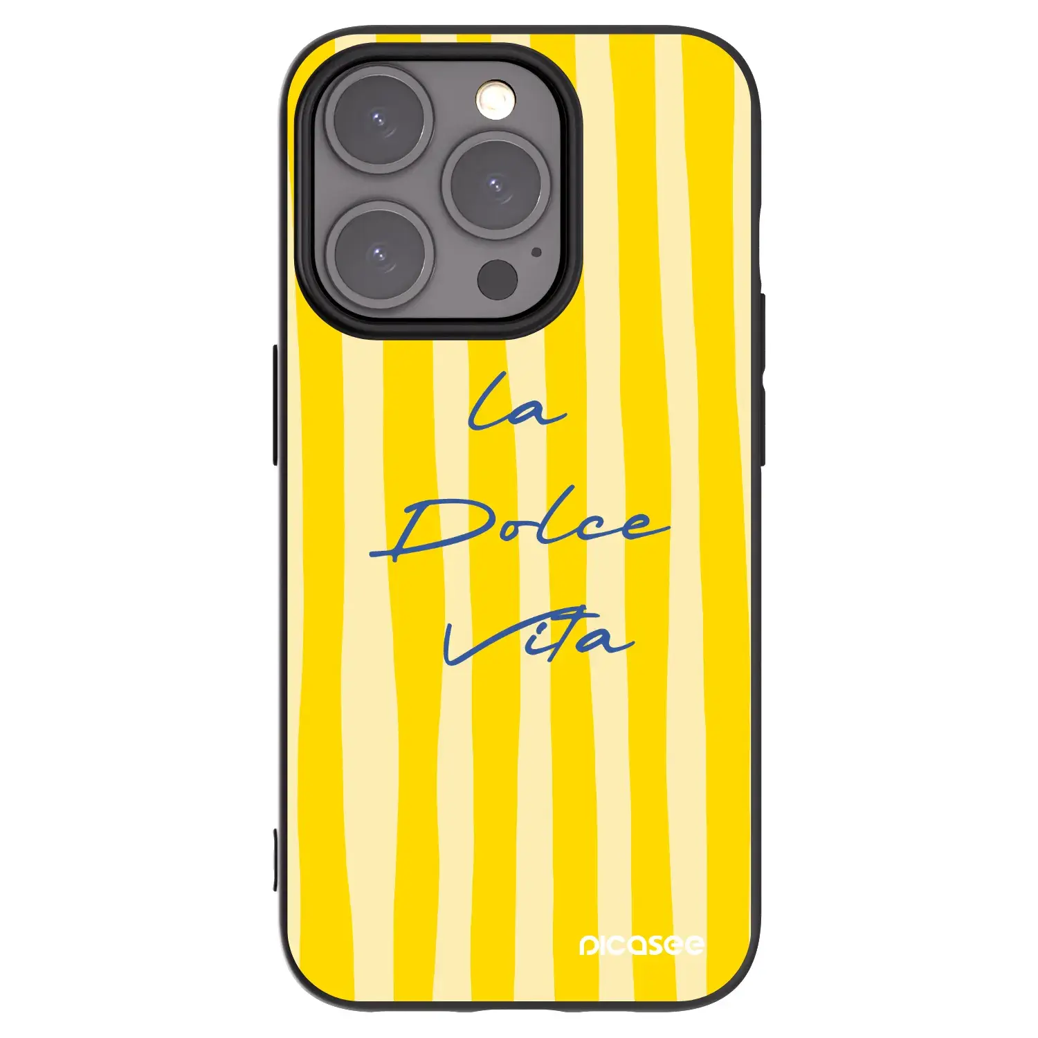 Silikonový černý obal pro Apple iPhone 15 Pro - Ladolcevita