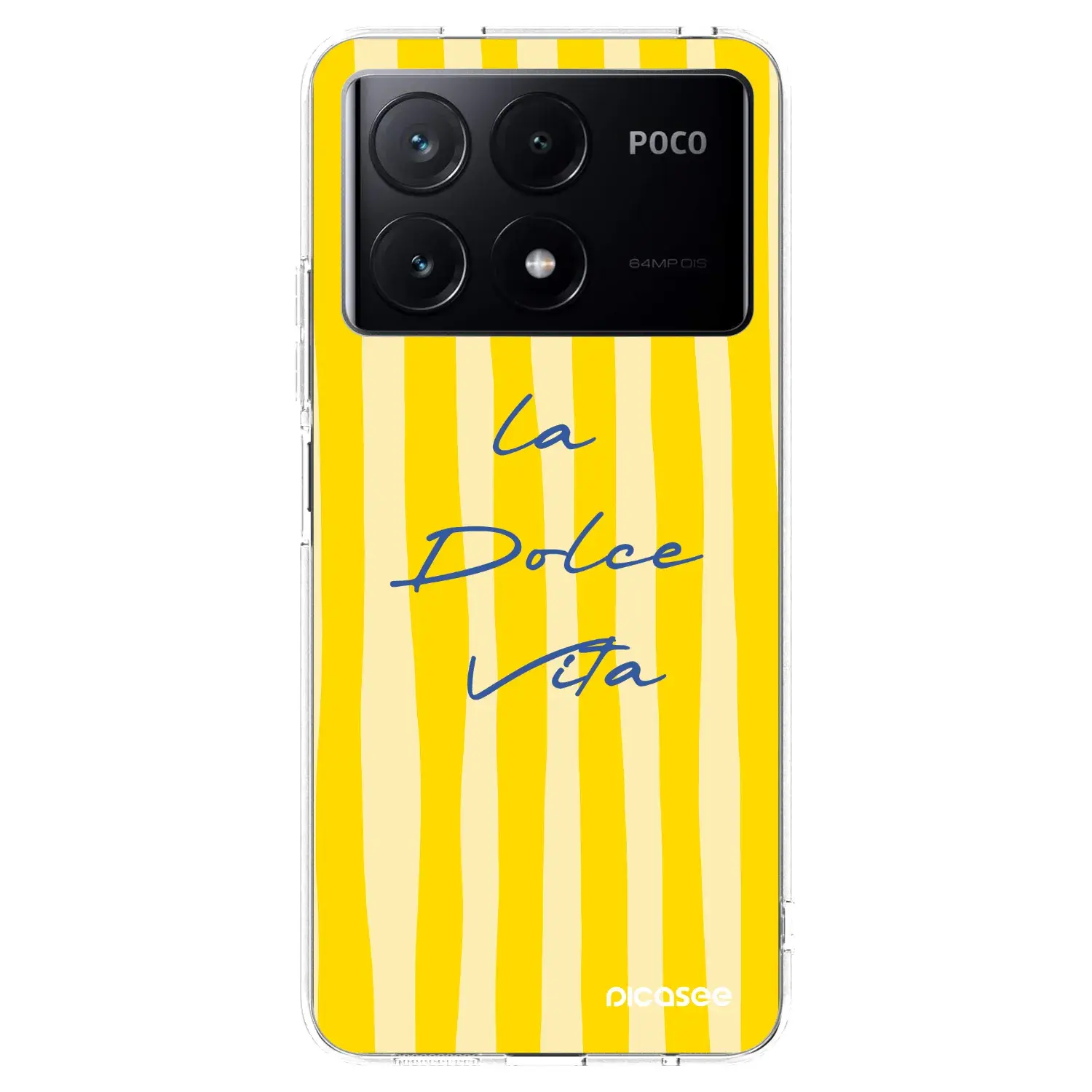 Silikonový průhledný obal pro Xiaomi Poco X6 Pro - Ladolcevita