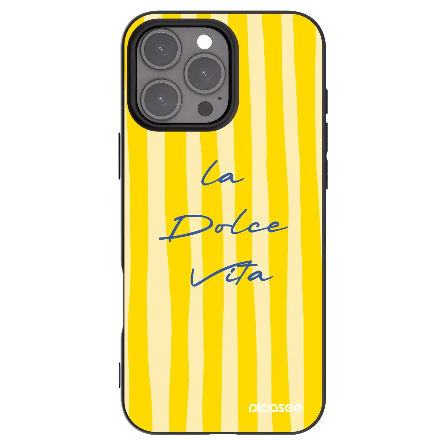 Silikonový černý obal pro Apple iPhone 16 Pro Max - Ladolcevita